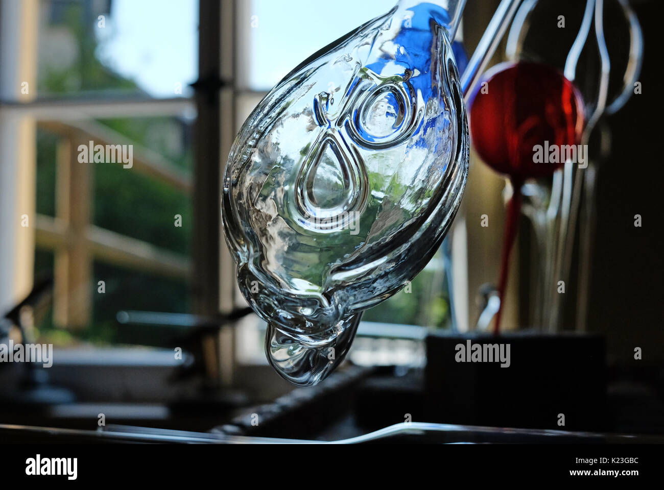 Glass museum and goethe house in stuetzerbach hires stock photography