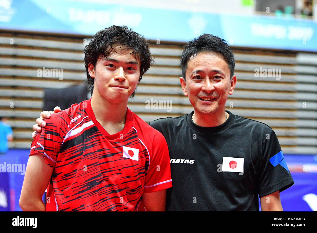 New Taipei, Taiwan. Credit MATSUO. 29th Aug, 2017. (LR) Masataka