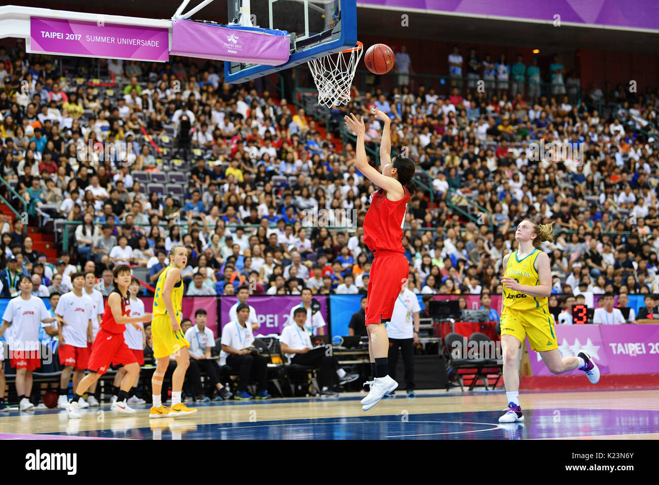 Taipei Arena, Taipei, Taiwan. 28th Aug, 2017. Mamiko Tanaka (JPN), AUGUST 28, 2017 - Basketball : The 29th Summer Universiade 2017 Taipei Final match between Australia 85-78 Japan at Taipei Arena, Taipei, Taiwan. Credit: MATSUO.K/AFLO SPORT/Alamy Live News Stock Photo