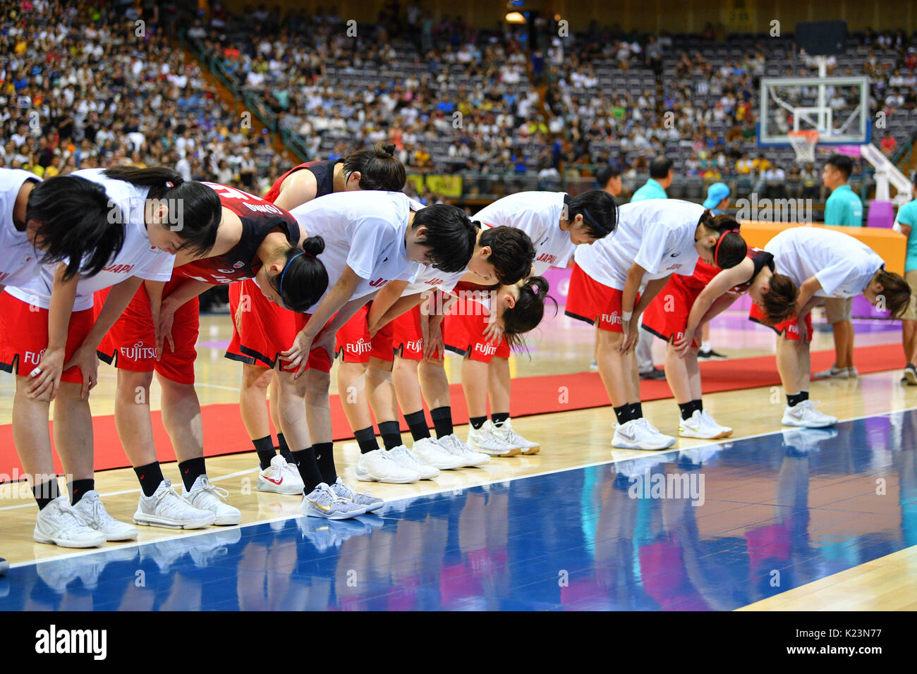 Taipei Arena, Taipei, Taiwan. 28th Aug, 2017. Japan team group (JPN
