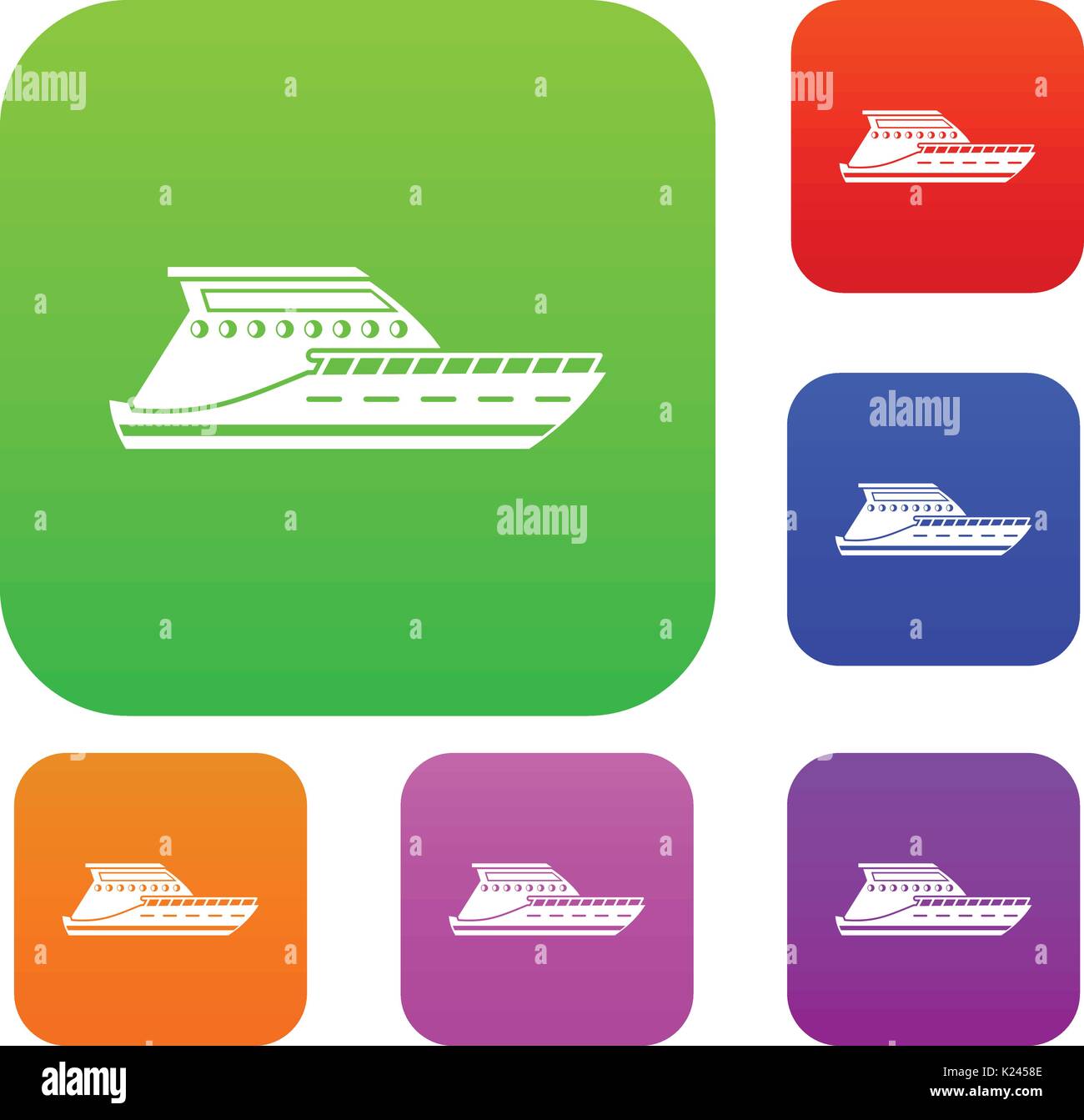 Yacht set collection Stock Vector Image & Art - Alamy