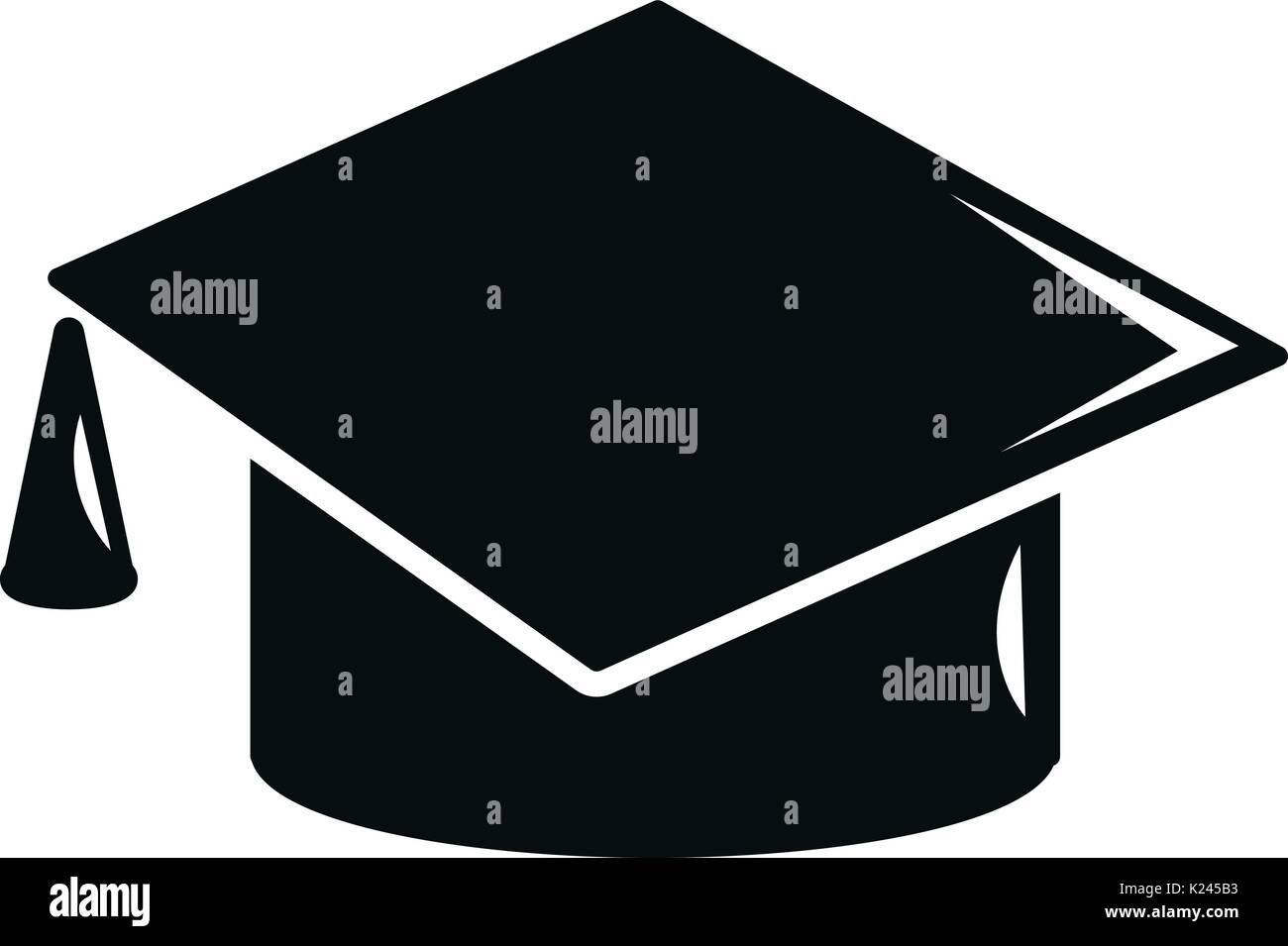 Graduation cap icon, simple black style Stock Vector Image & Art - Alamy
