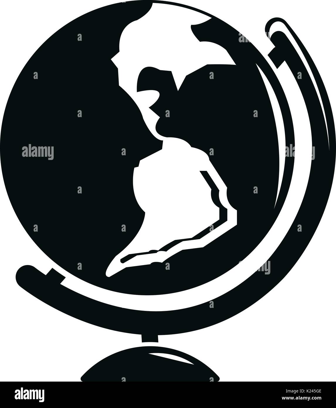 Globe icon, simple black style Stock Vector Image & Art - Alamy