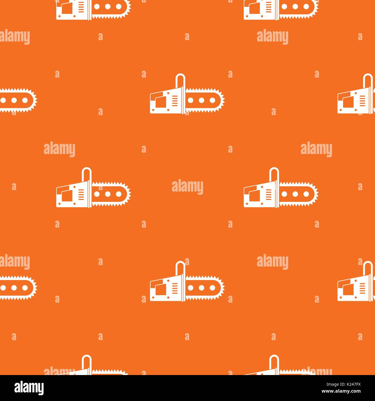 Chainsaw pattern seamless Stock Vector