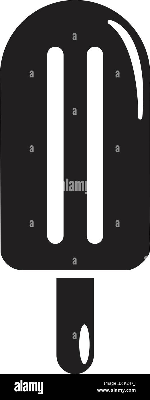 Chocolate ice cream icon, simple black style Stock Vector Image & Art ...