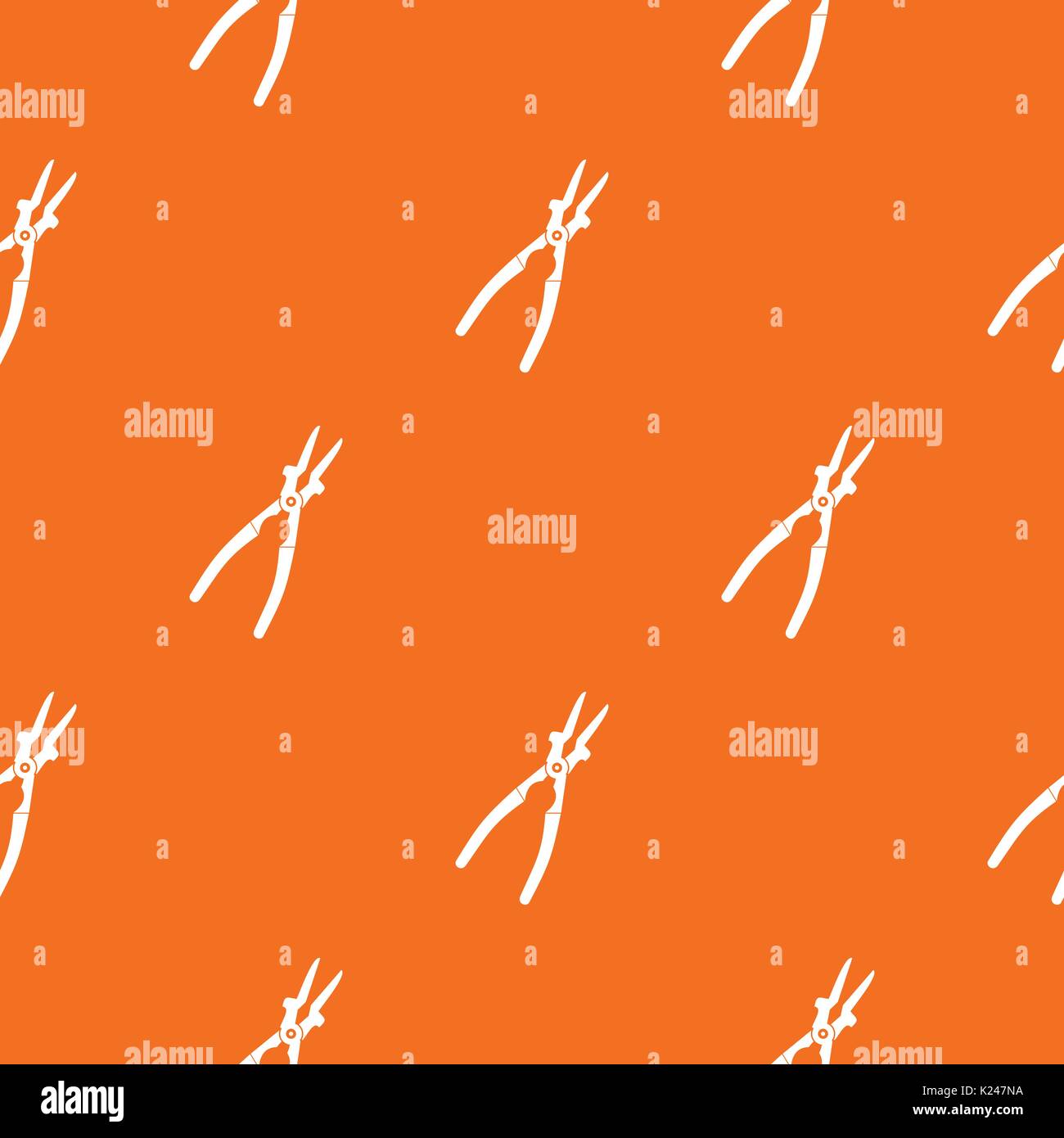 Metal welder pliers pattern seamless Stock Vector