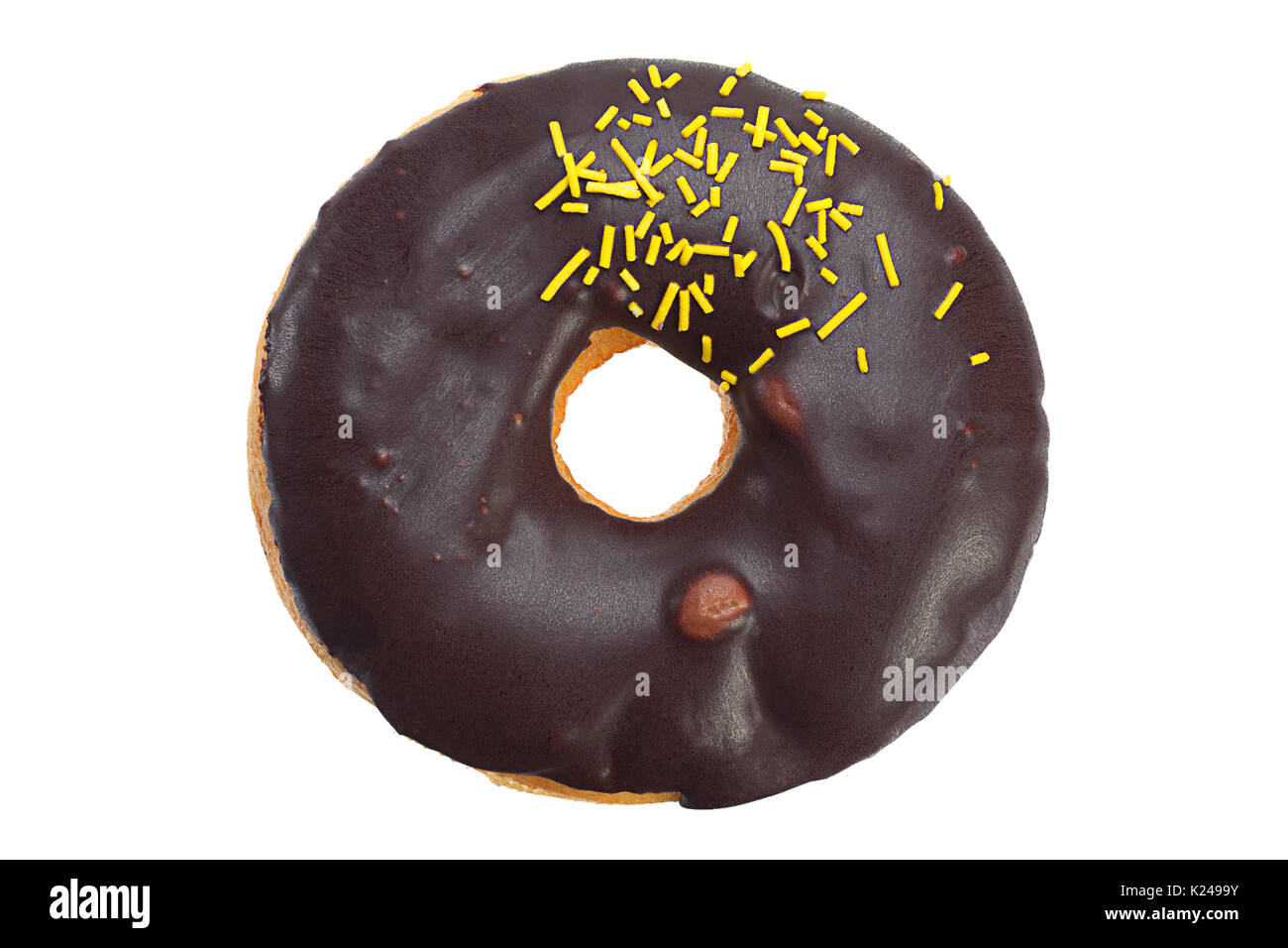 Donut sweet bakery closeup isolated on white background Stock Photo - Alamy