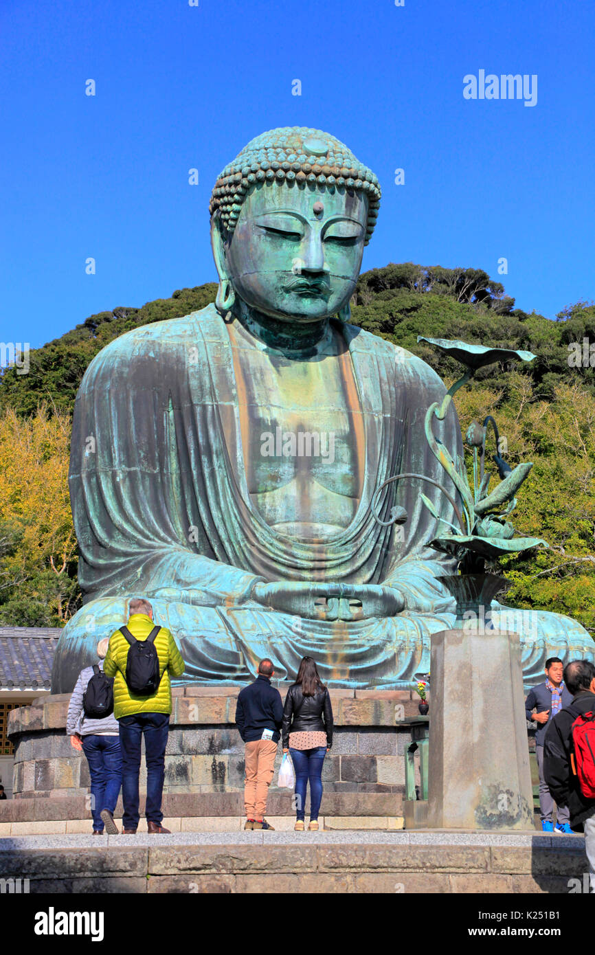 The Great Buddha of Kamakura at Kotokuin Temple in Kamakura city ...