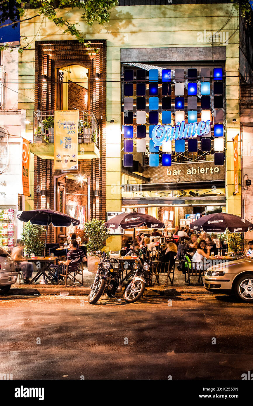 Bar in Palermo neighborhood. Buenos Aires, Argentina. Stock Photo