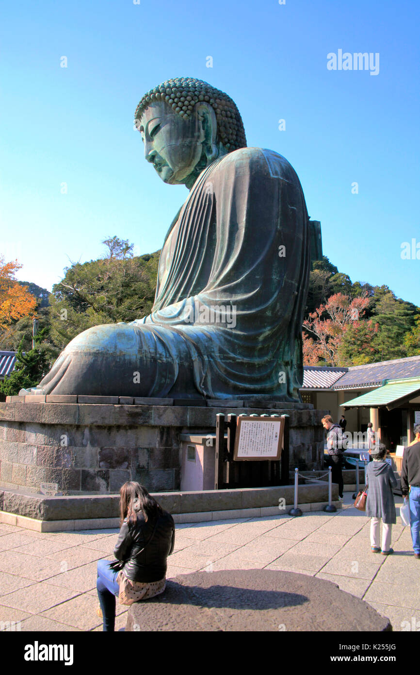 The Great Buddha of Kamakura at Kotokuin Temple in Kamakura city ...