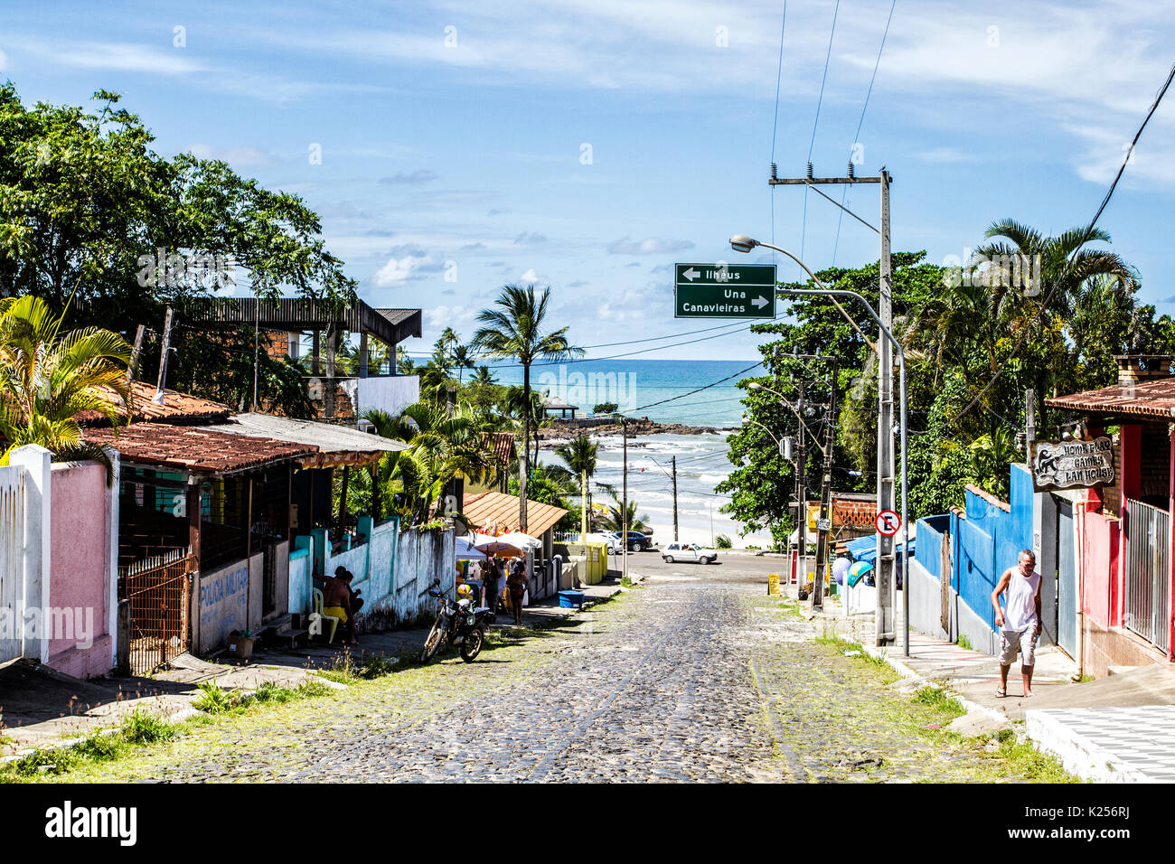 Street at Olivenca district. Ilheus, Bahia, Brazil Stock Photo Alamy