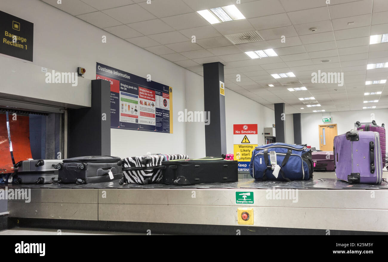 Airport baggage carousel Stock Photo