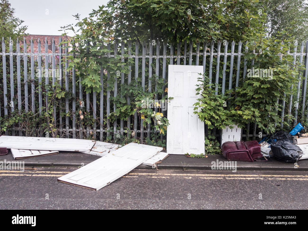 Fly tipping, UK Stock Photo - Alamy