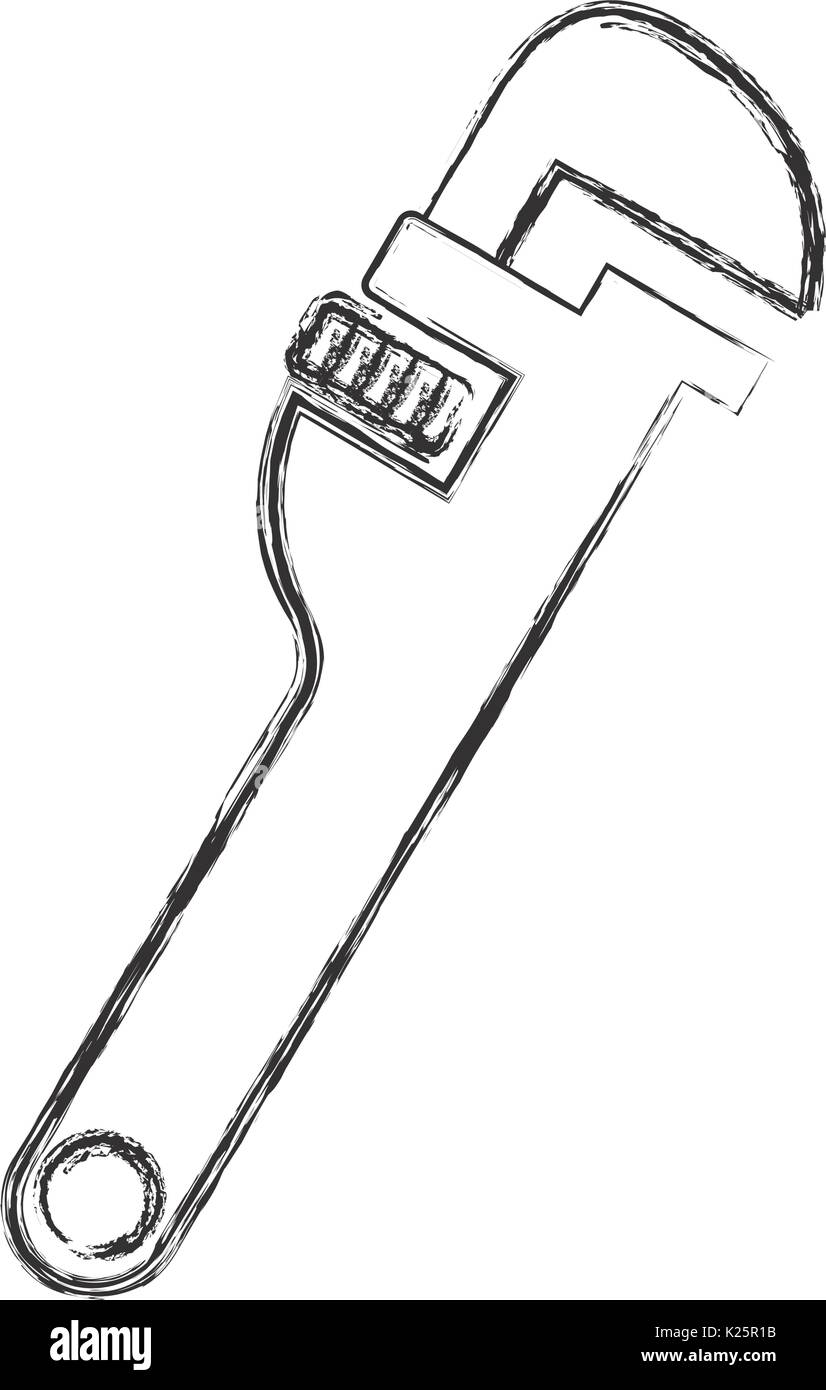 Pipe Wrench Drawing