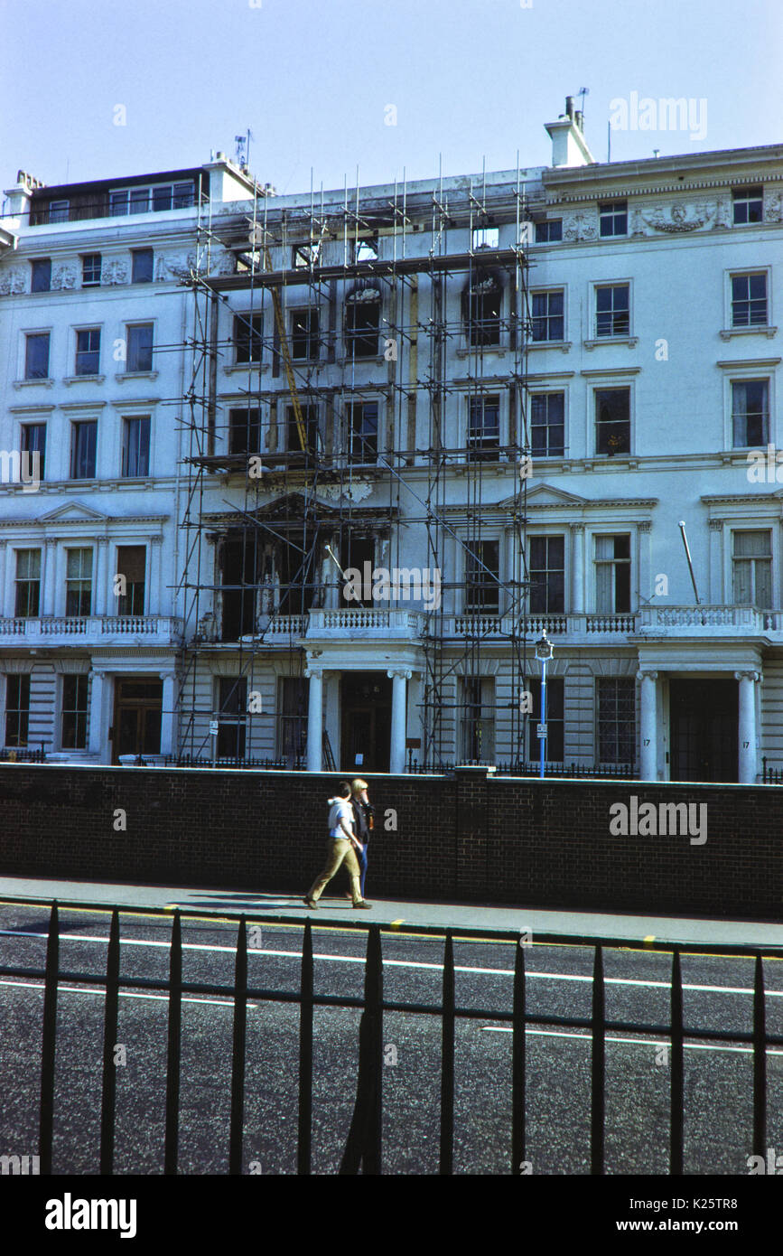 May 1980 - After the Iranian Embassy siege, London Stock Photo