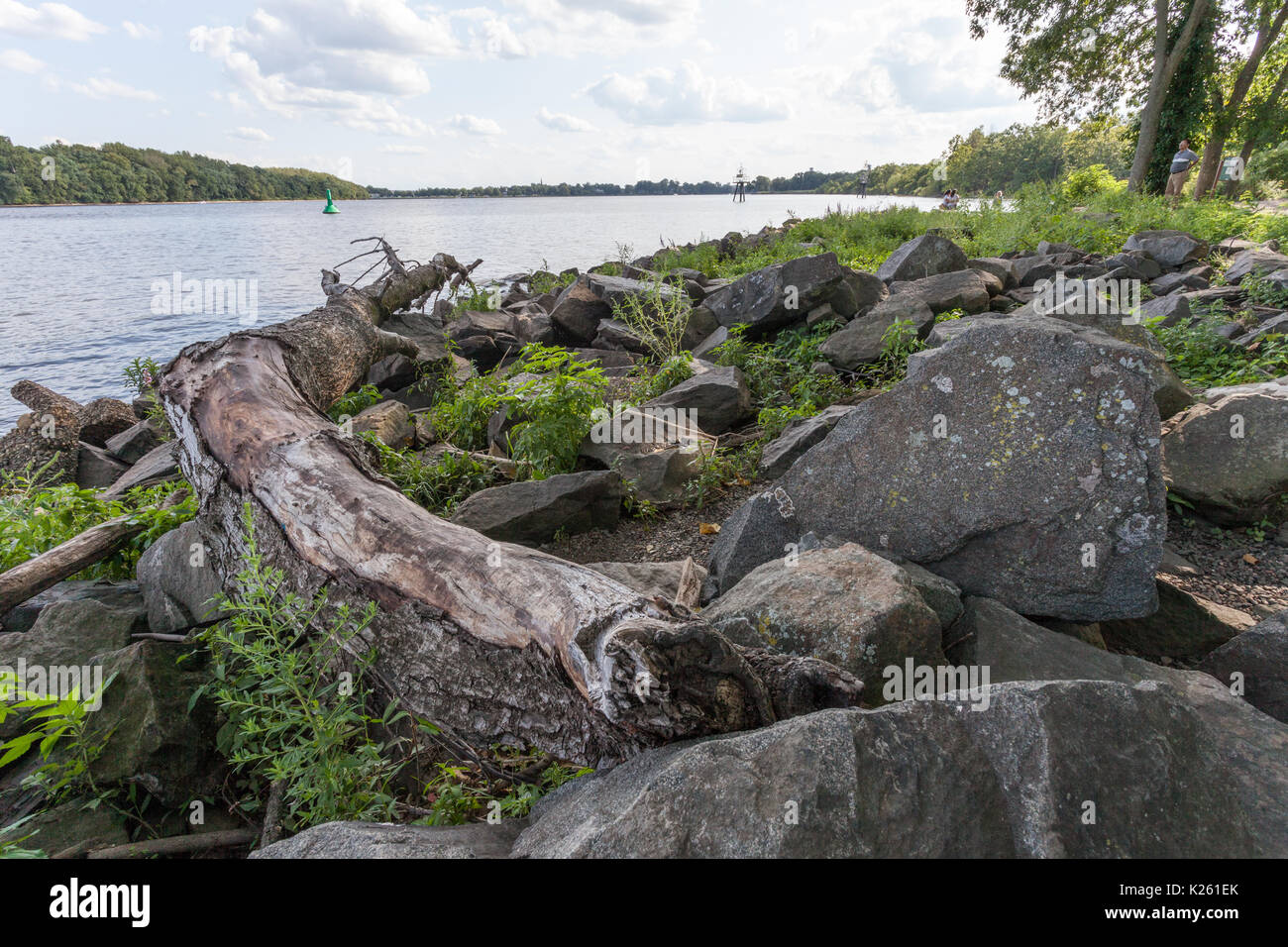 Delaware River Waterfront, Bristol, PA Stock Photo Alamy