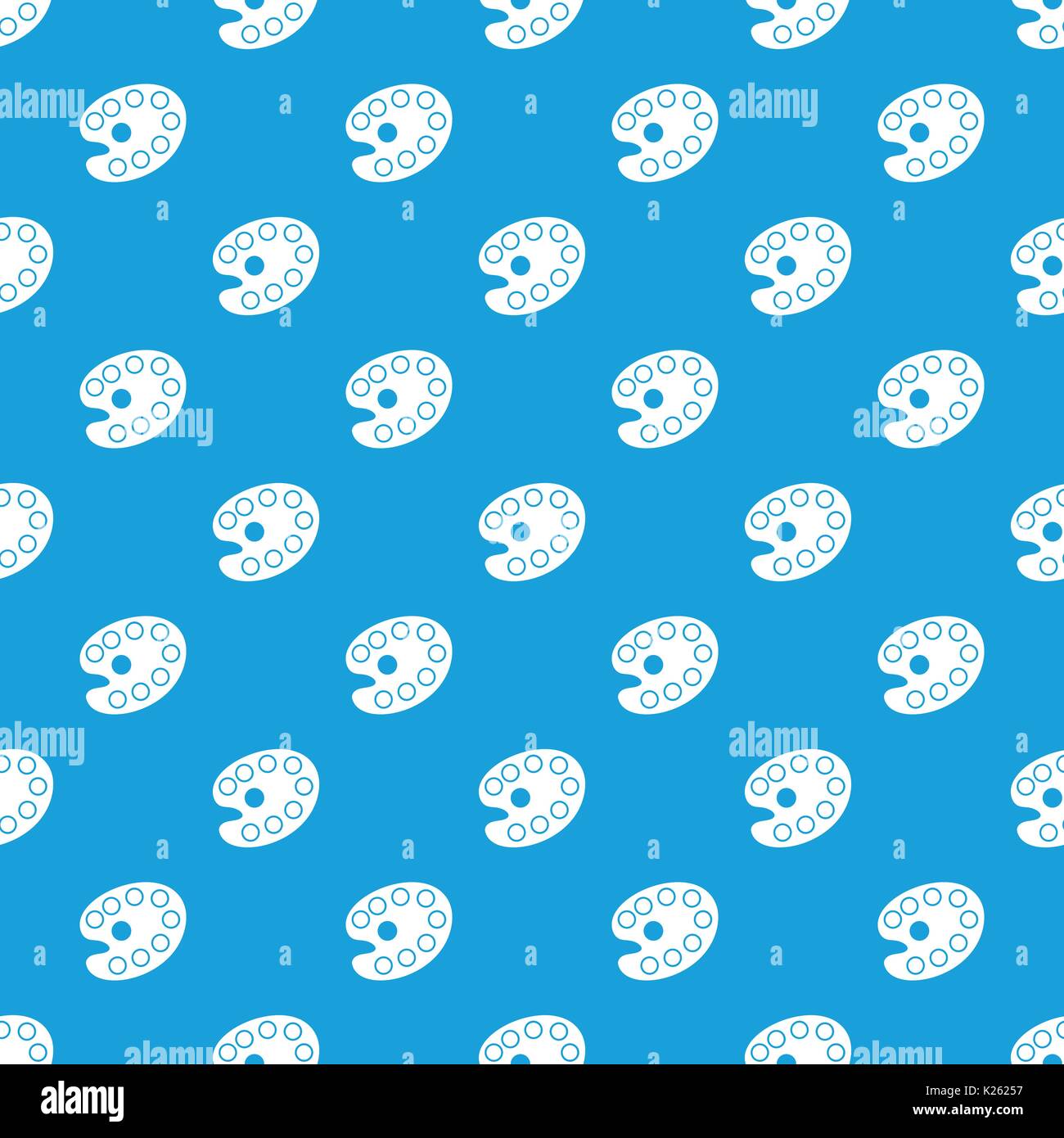 Art palette pattern seamless blue Stock Vector Image & Art - Alamy