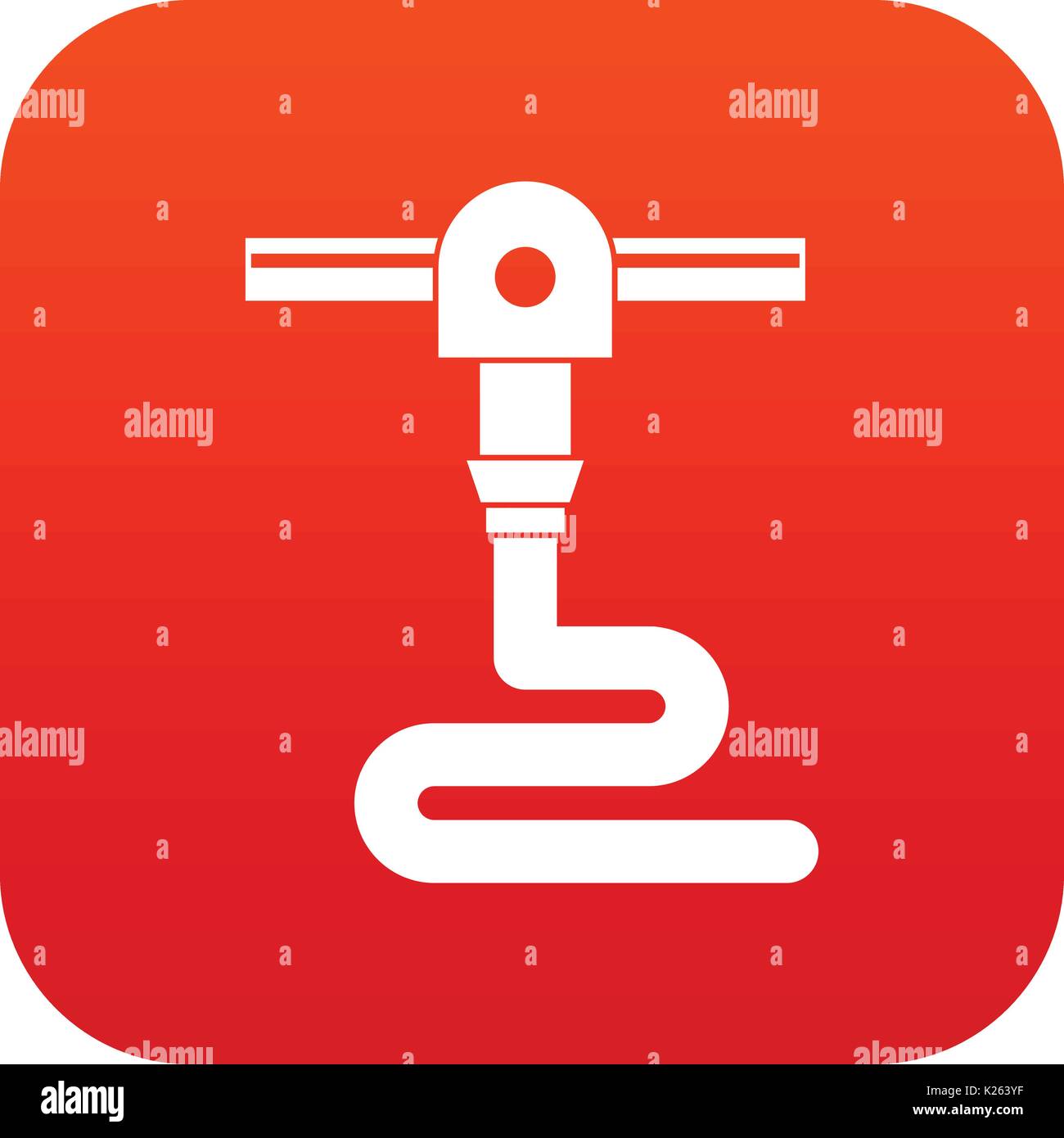 3d printer printing icon digital red Stock Vector Image & Art - Alamy