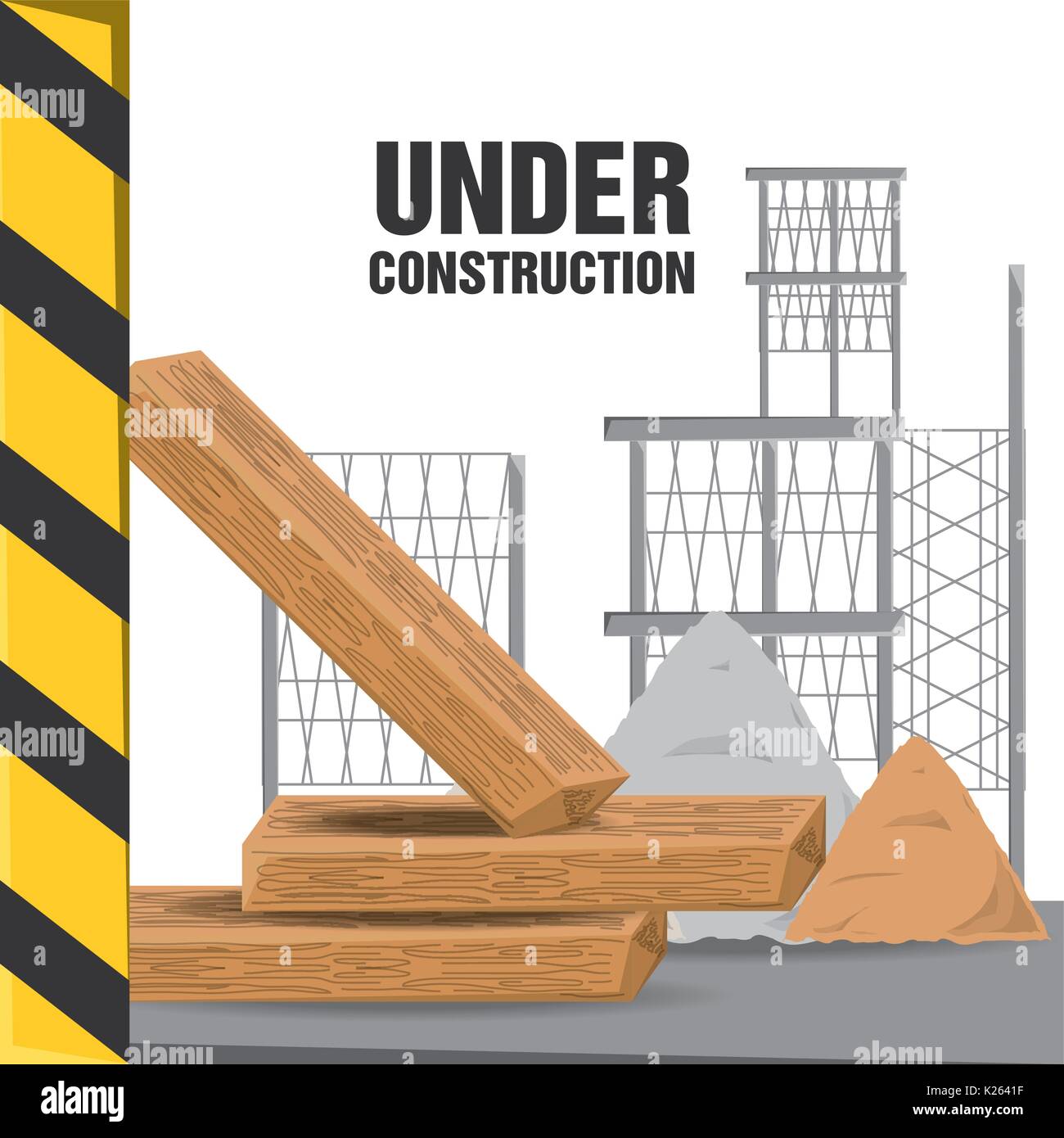 flat under construction concept Stock Vector Image & Art - Alamy