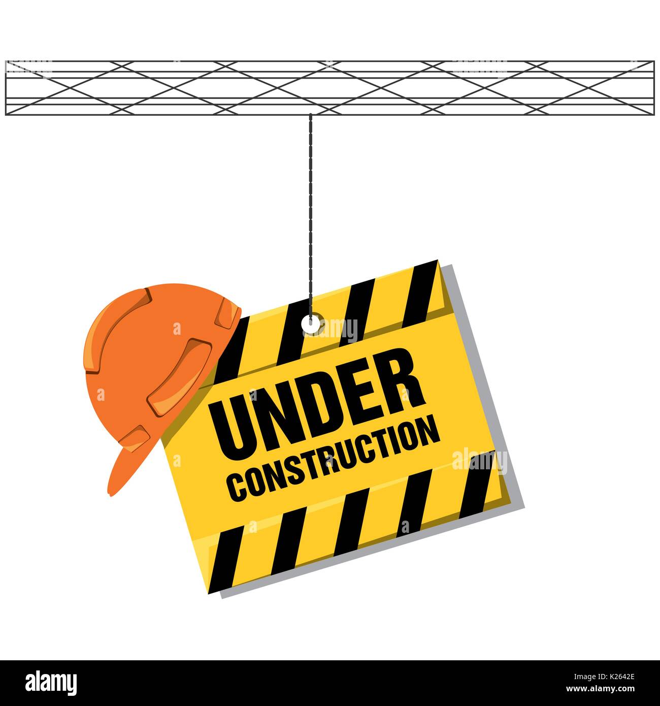flat under construction concept with concrete Stock Vector Image & Art ...