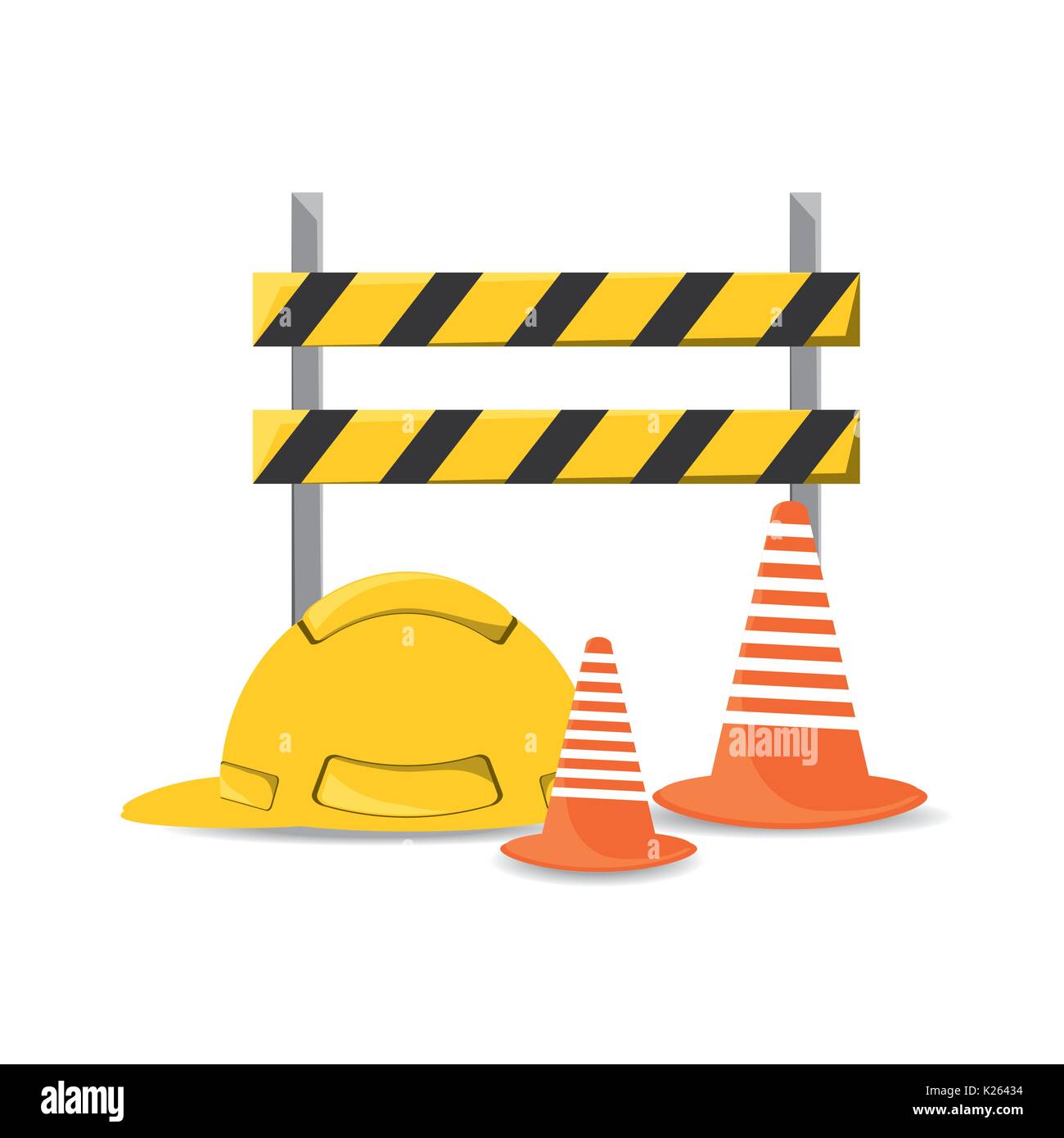 flat under construction and helmet Stock Vector Image & Art - Alamy