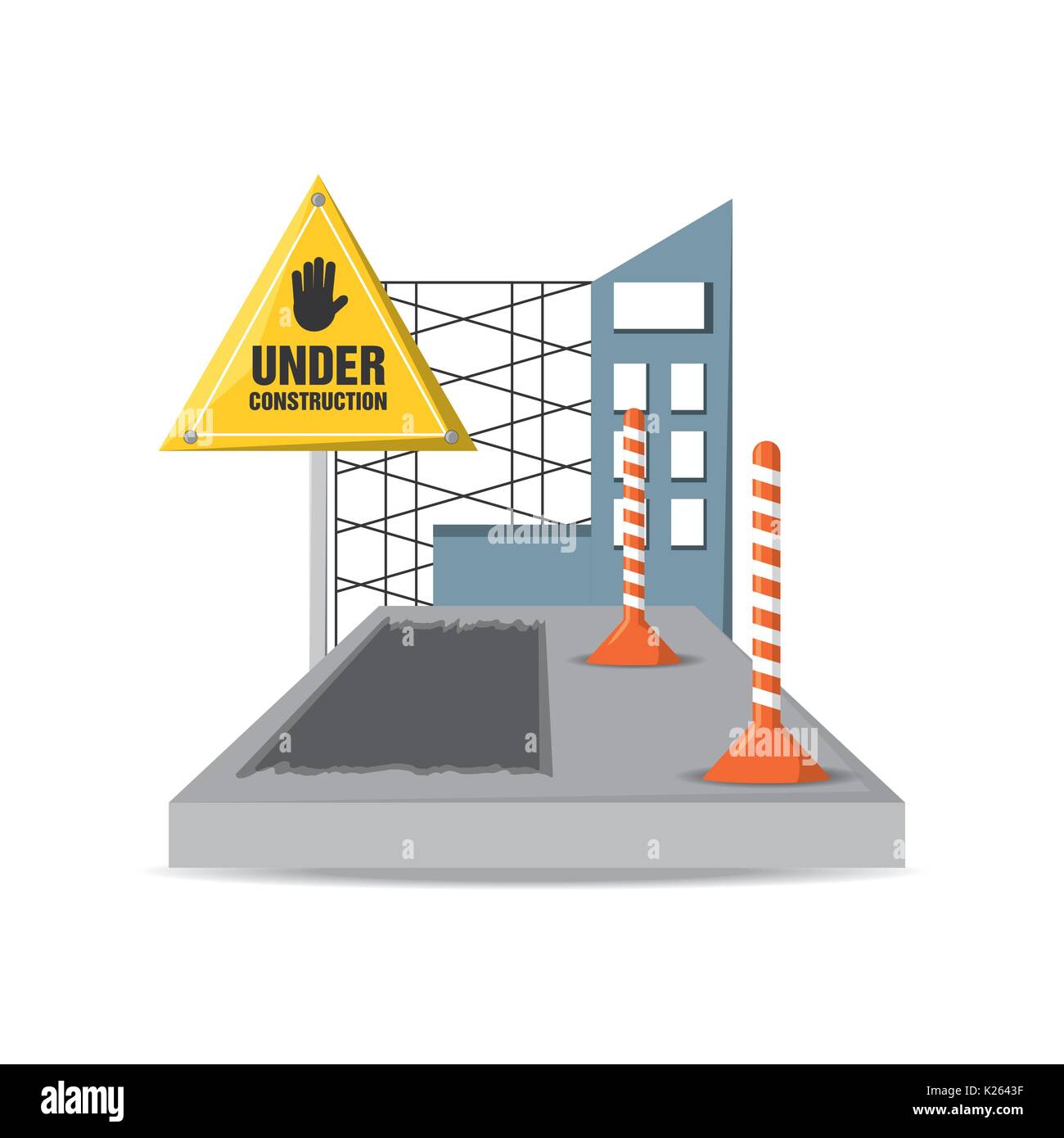 flat under construction concept Stock Vector Image & Art - Alamy