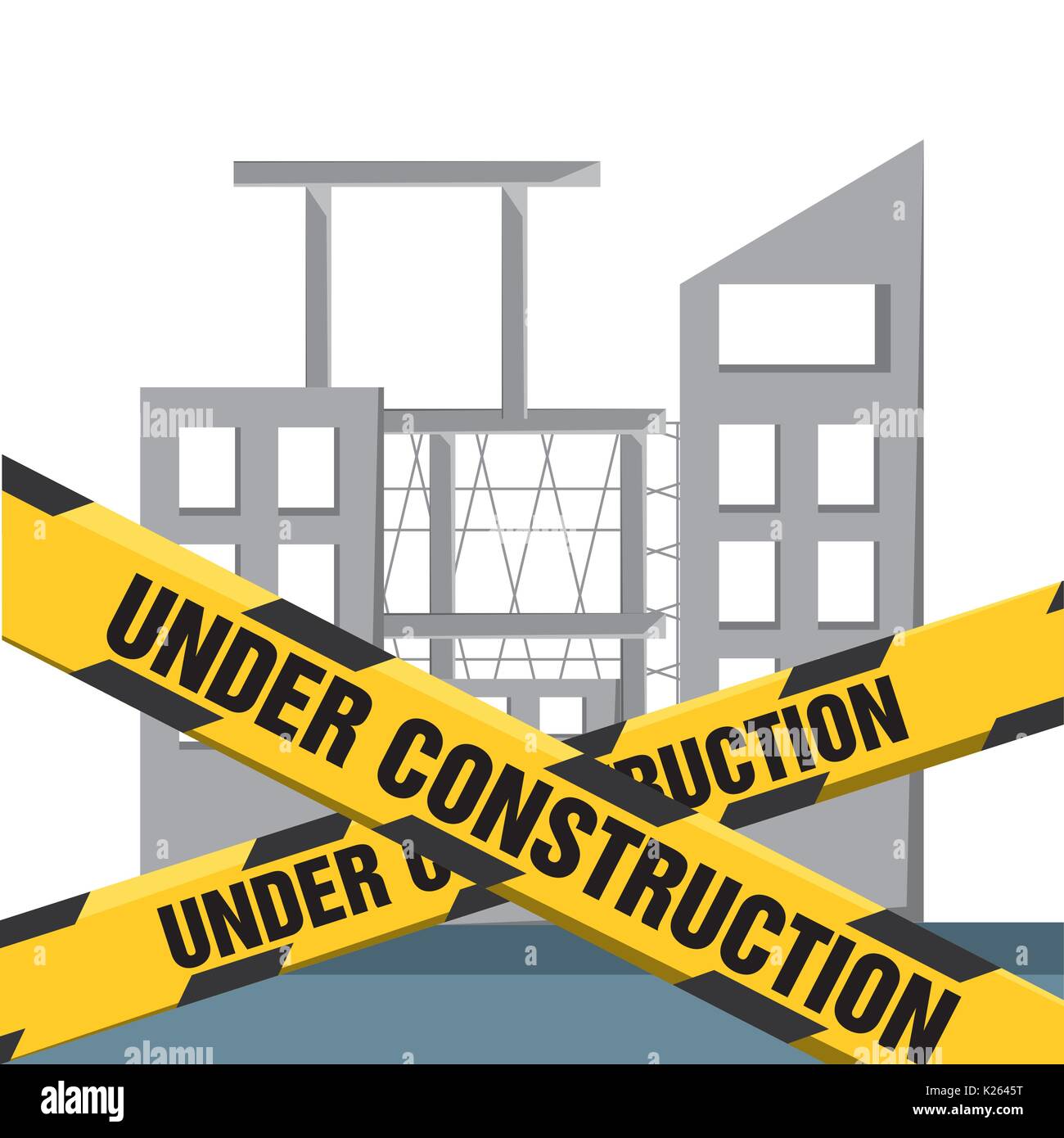 flat under construction concept Stock Vector Image & Art - Alamy
