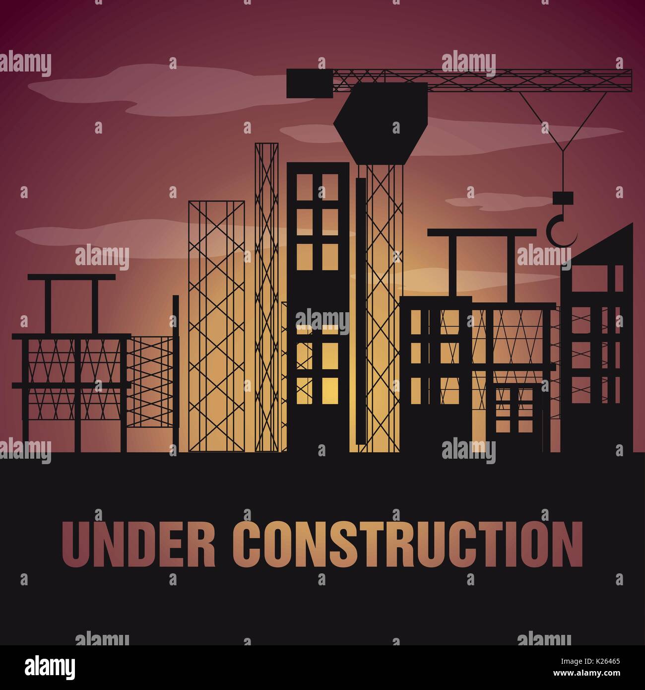 flat under construction concept Stock Vector Image & Art - Alamy