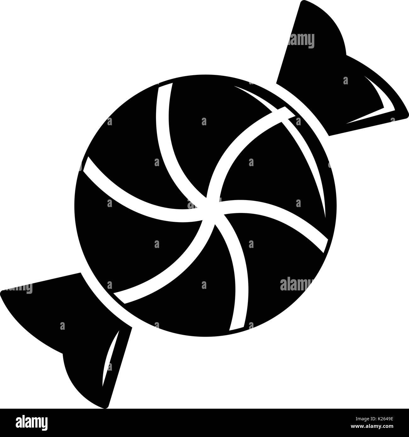 Round candy icon, simple black style Stock Vector Image & Art - Alamy