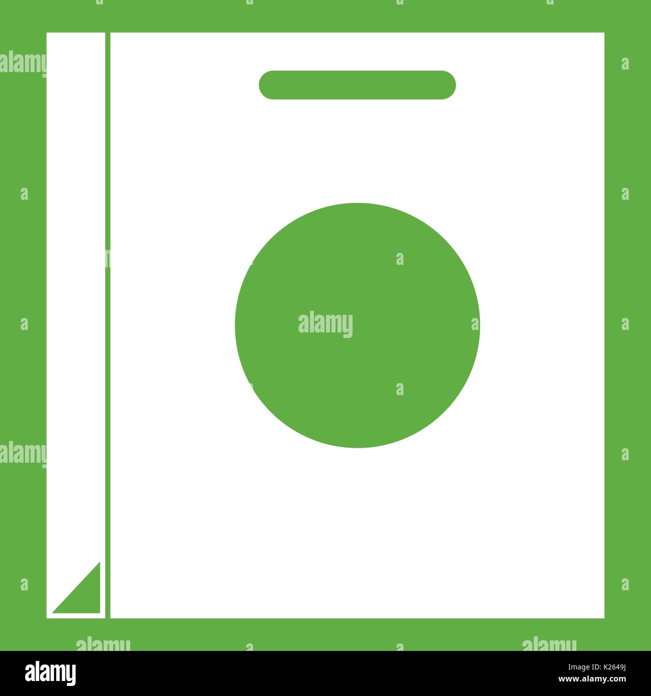 Paper bag icon green Stock Vector Image & Art - Alamy