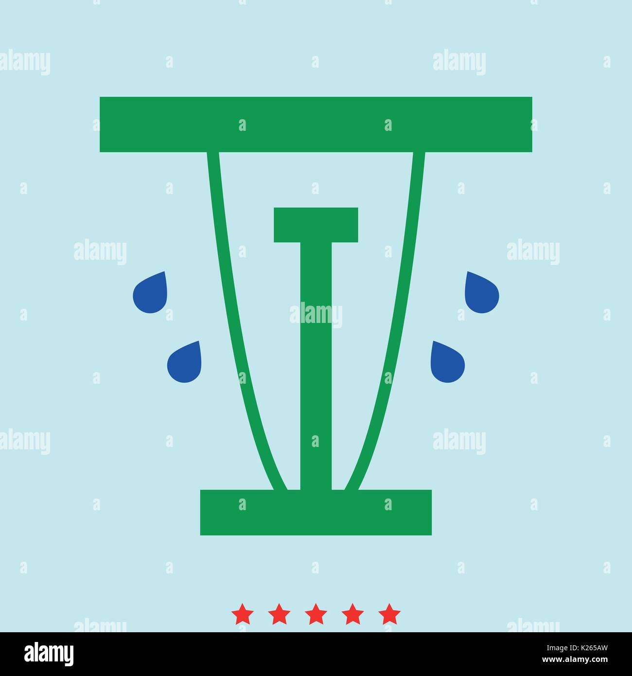 Automatic lawn sprinkler Stock Vector Images - Alamy