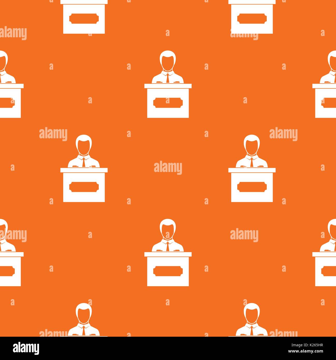Businessman giving presentation pattern seamless Stock Vector