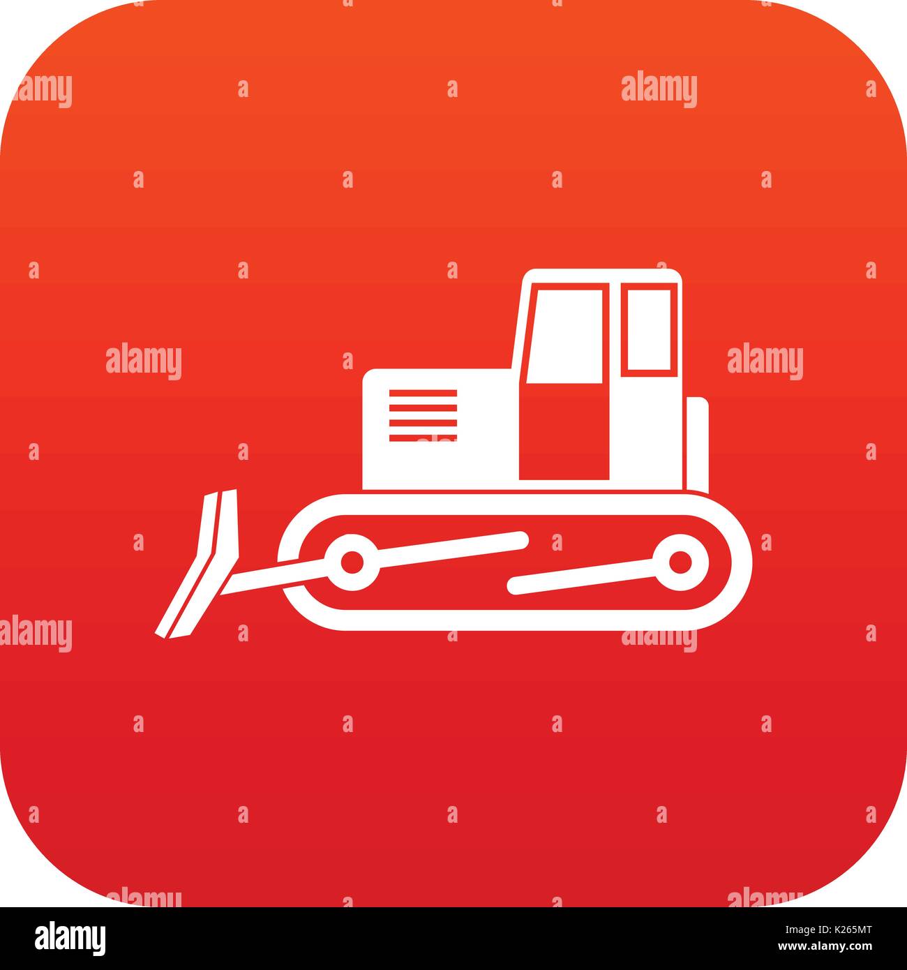 Red bulldozer Stock Vector Images - Alamy