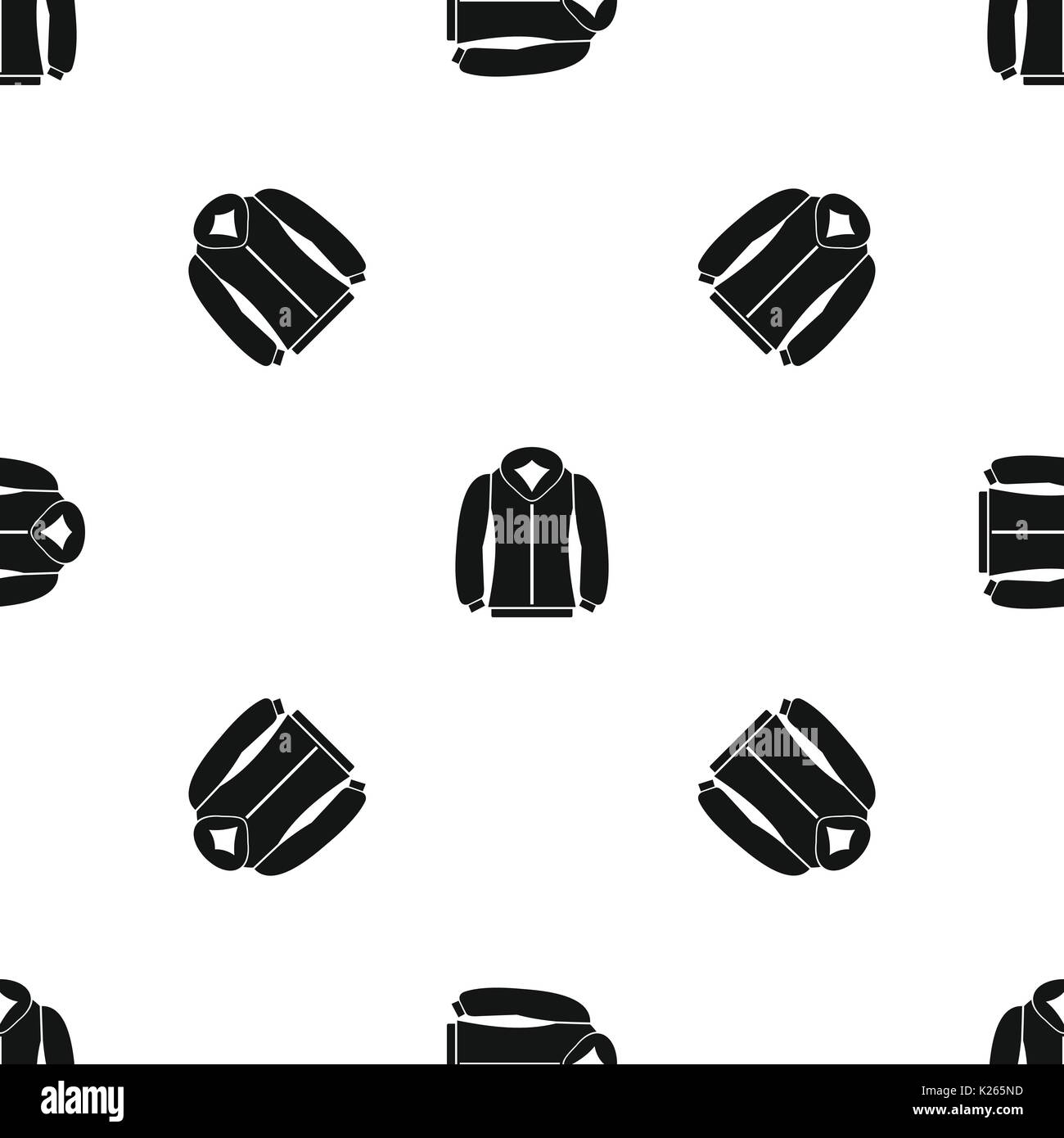 Sweatshirt pattern seamless black Stock Vector