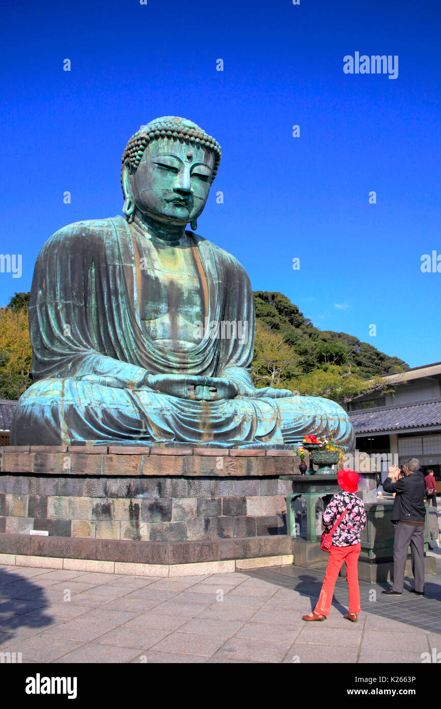 The Great Buddha of Kamakura at Kotokuin Temple in Kamakura city ...