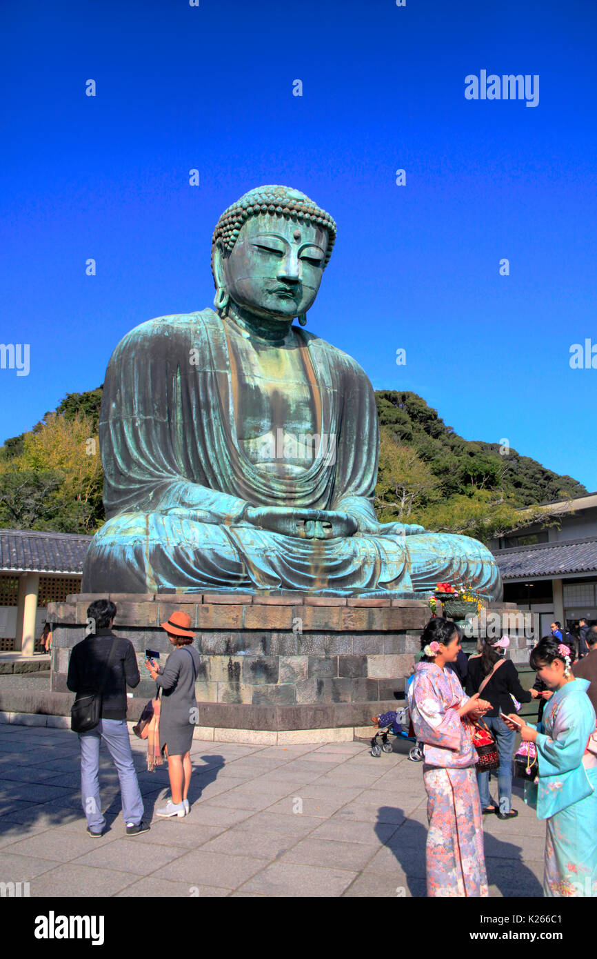 The Great Buddha of Kamakura at Kotokuin Temple in Kamakura city ...