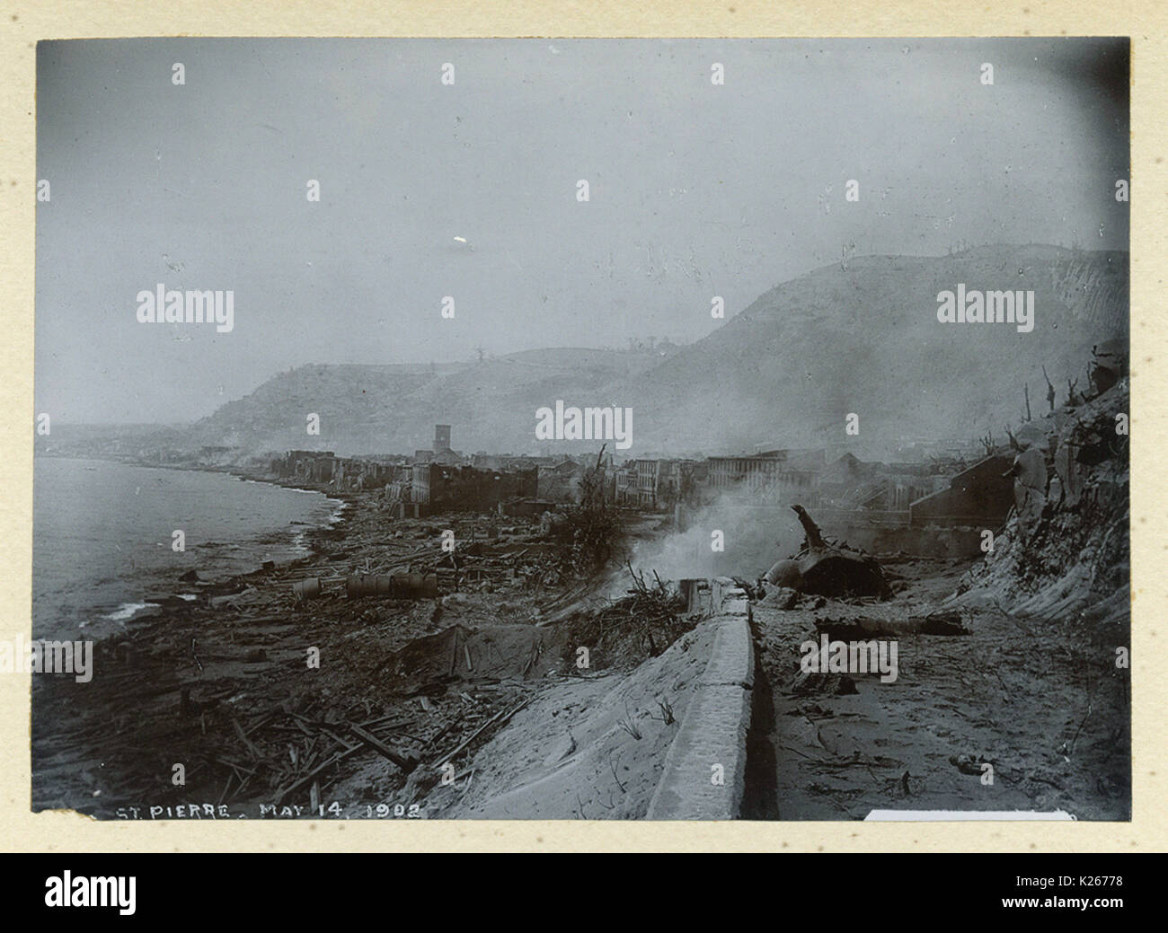 Mt. Pelee St. Pierre, May 14, 1902 Stock Photo - Alamy