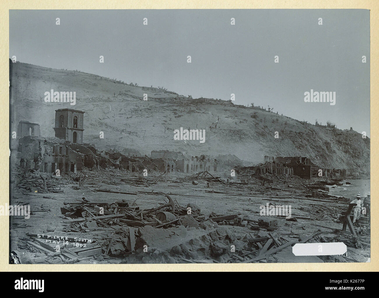 Mt. Pelee St. Pierre. South, May 14 1902 Stock Photo - Alamy