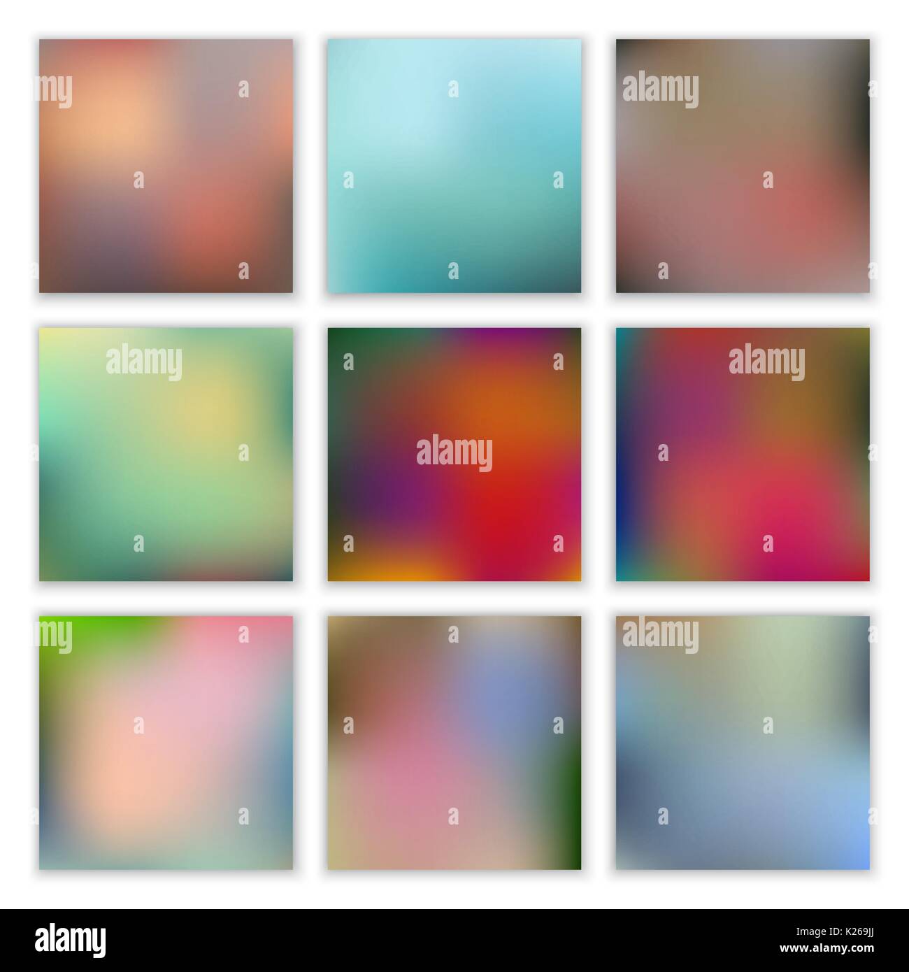 Set of abstract vector blurred backgrounds Stock Vector Image & Art - Alamy