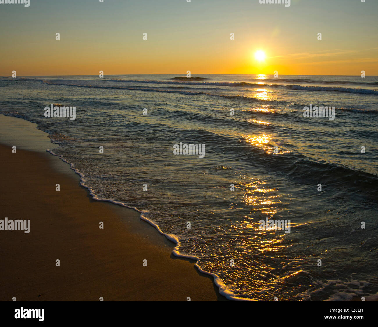 beach sunrise Stock Photo