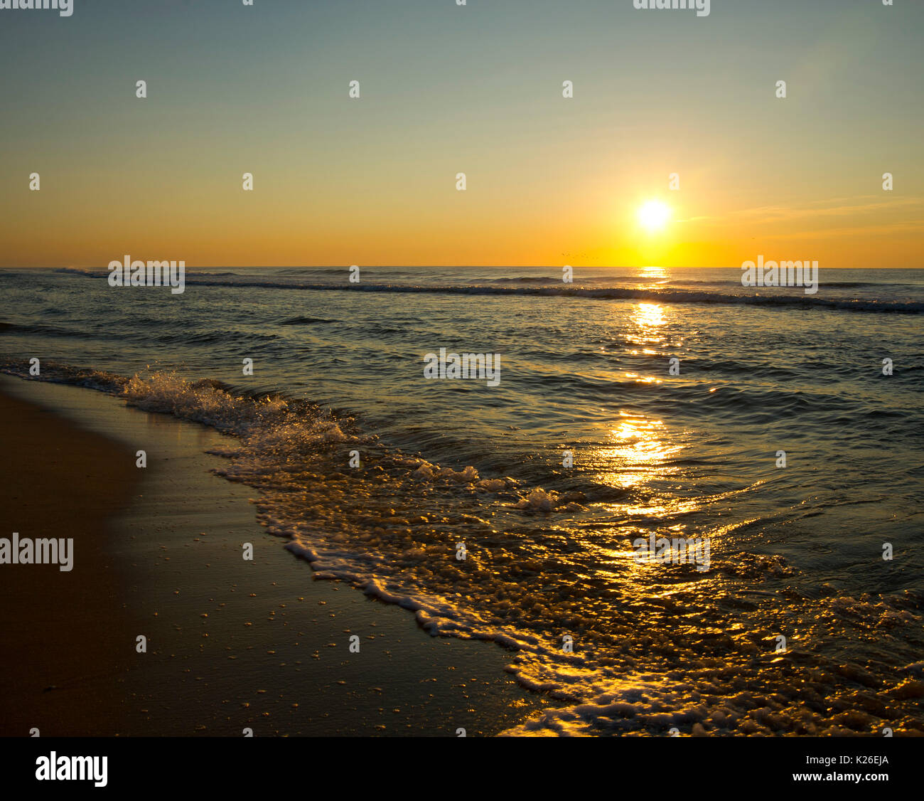 beach sunrise Stock Photo
