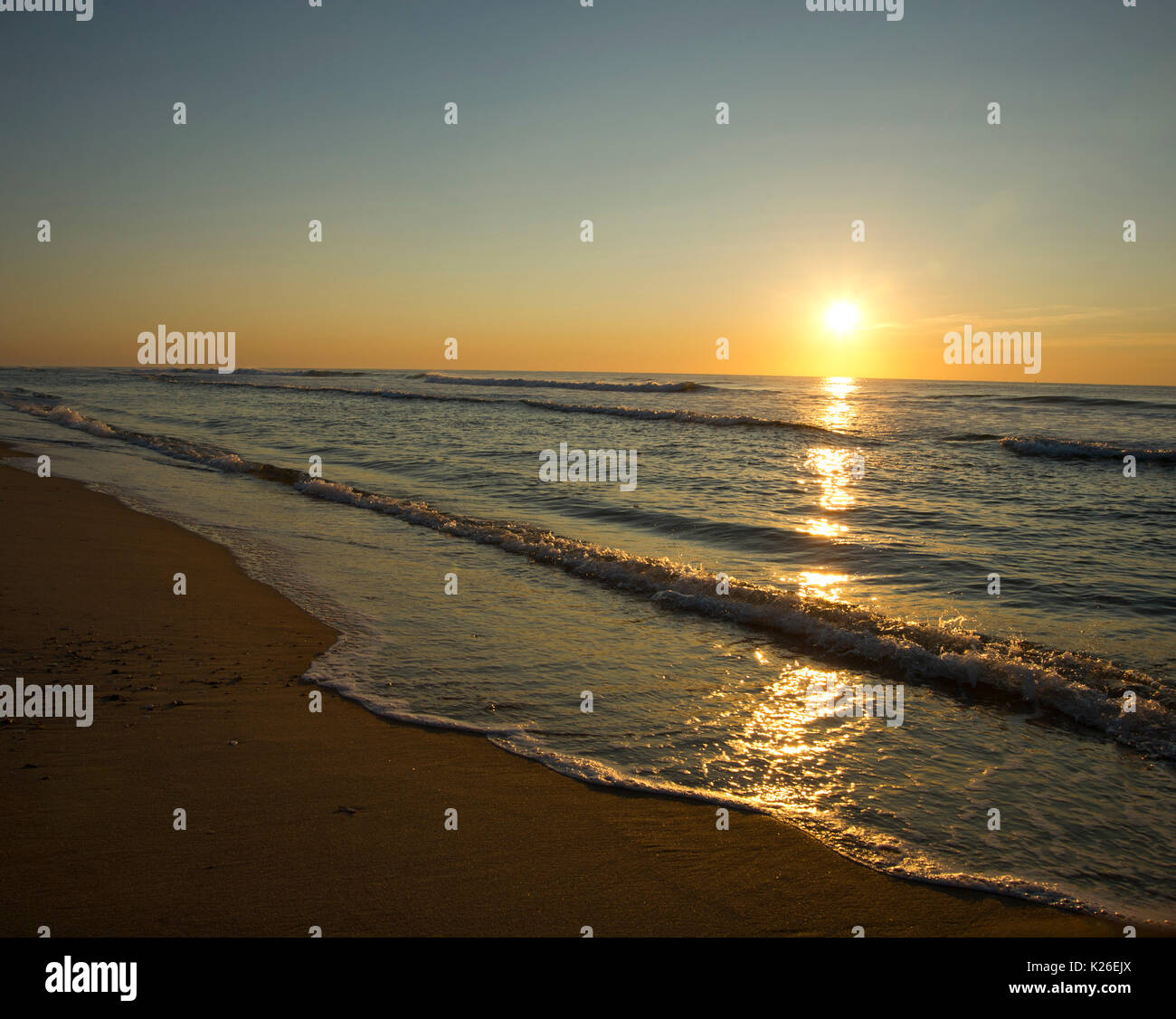 beach sunrise Stock Photo