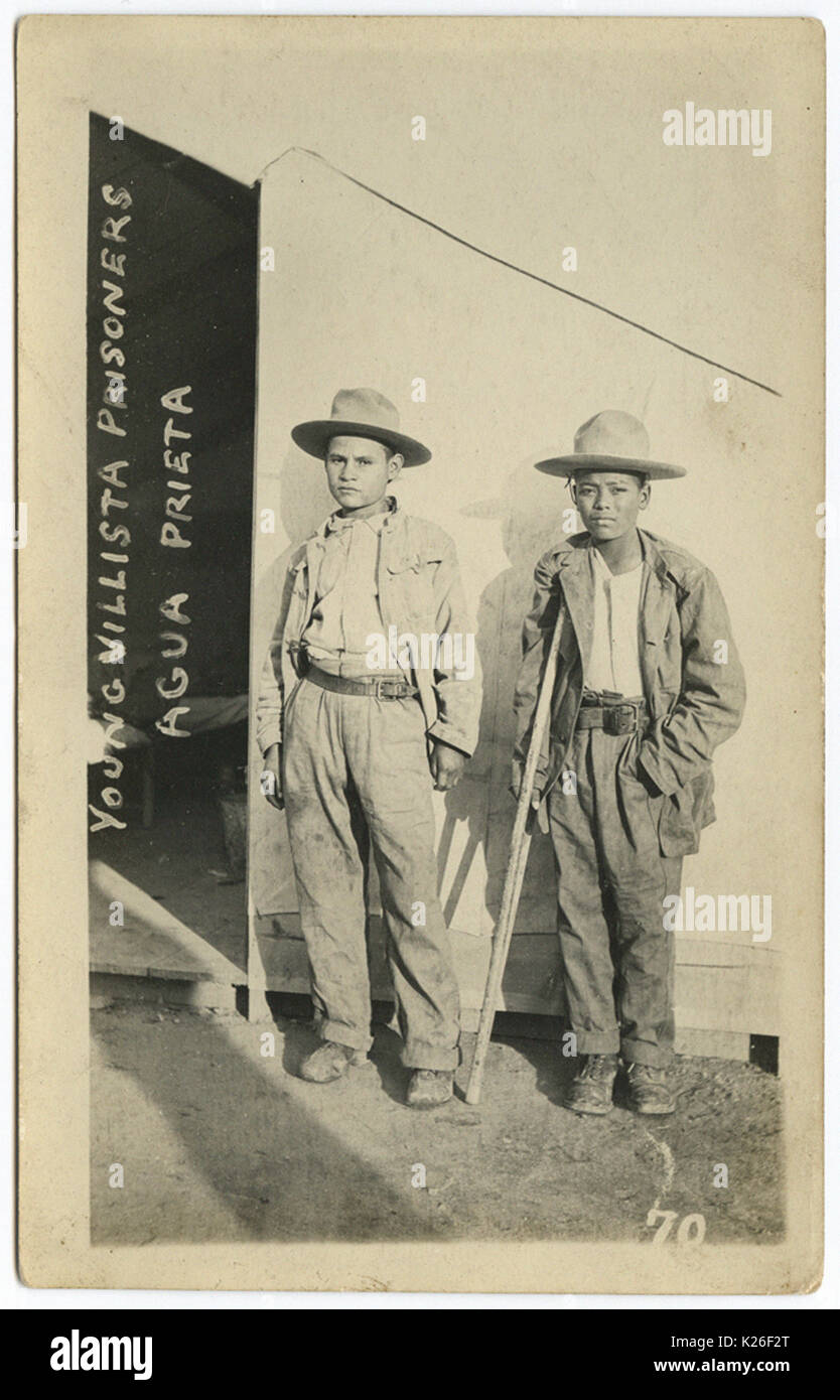 Young Villista Prisoners, Agua Prieta Stock Photo