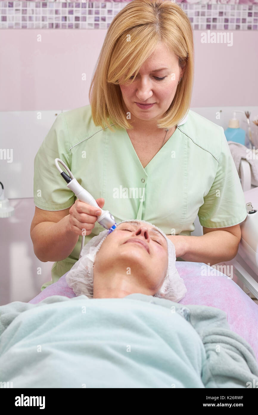 Mature female rf skin tightening hi-res stock photography and images ...
