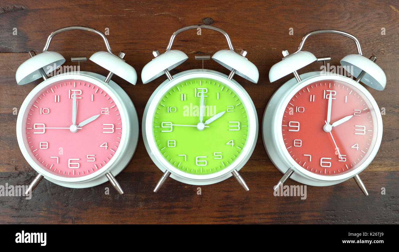 Turning the clocks back one hour for Autumn Fall daylight saving time