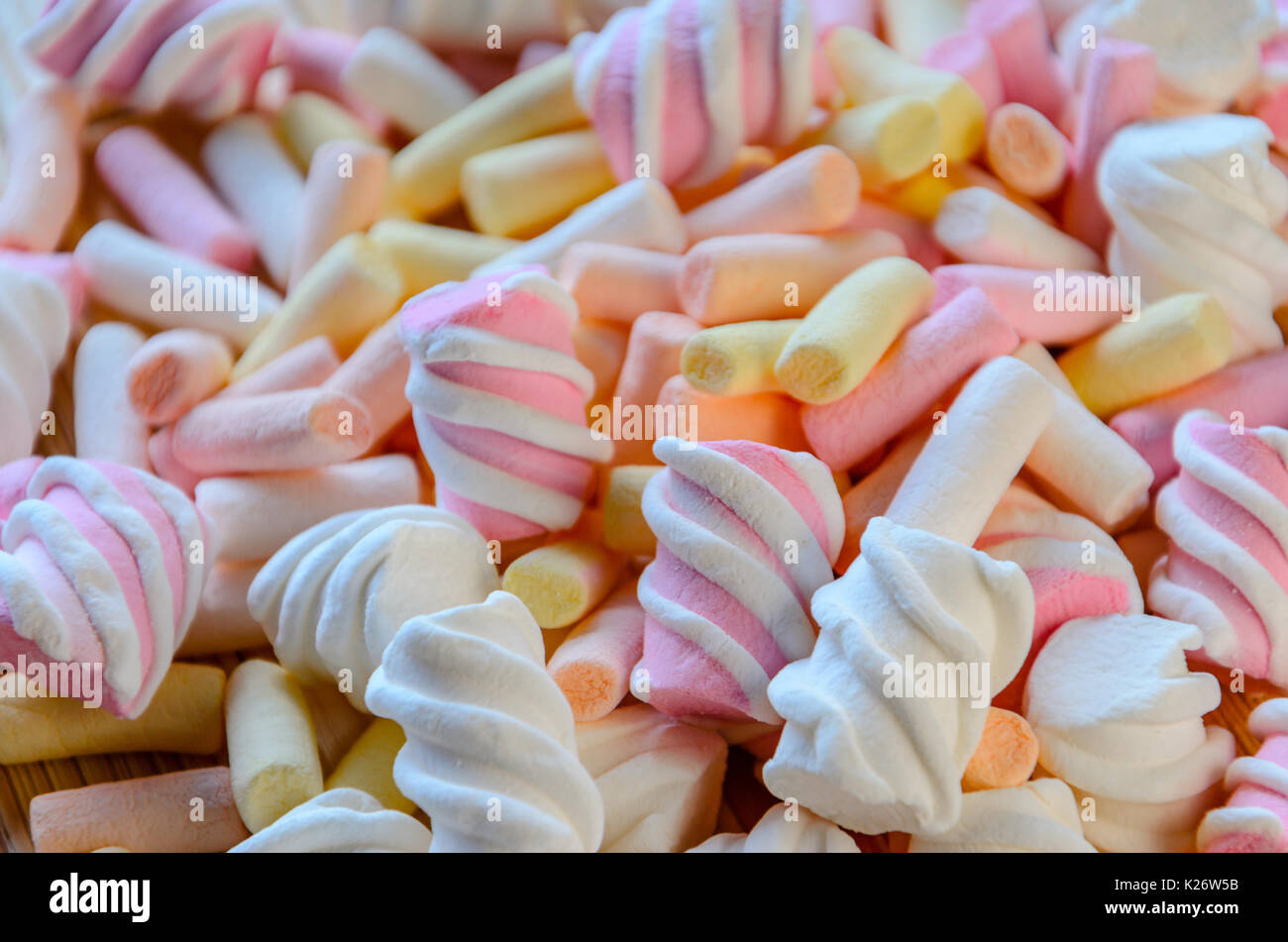 Multicolored Marshmallow Background. Background of multicolored and