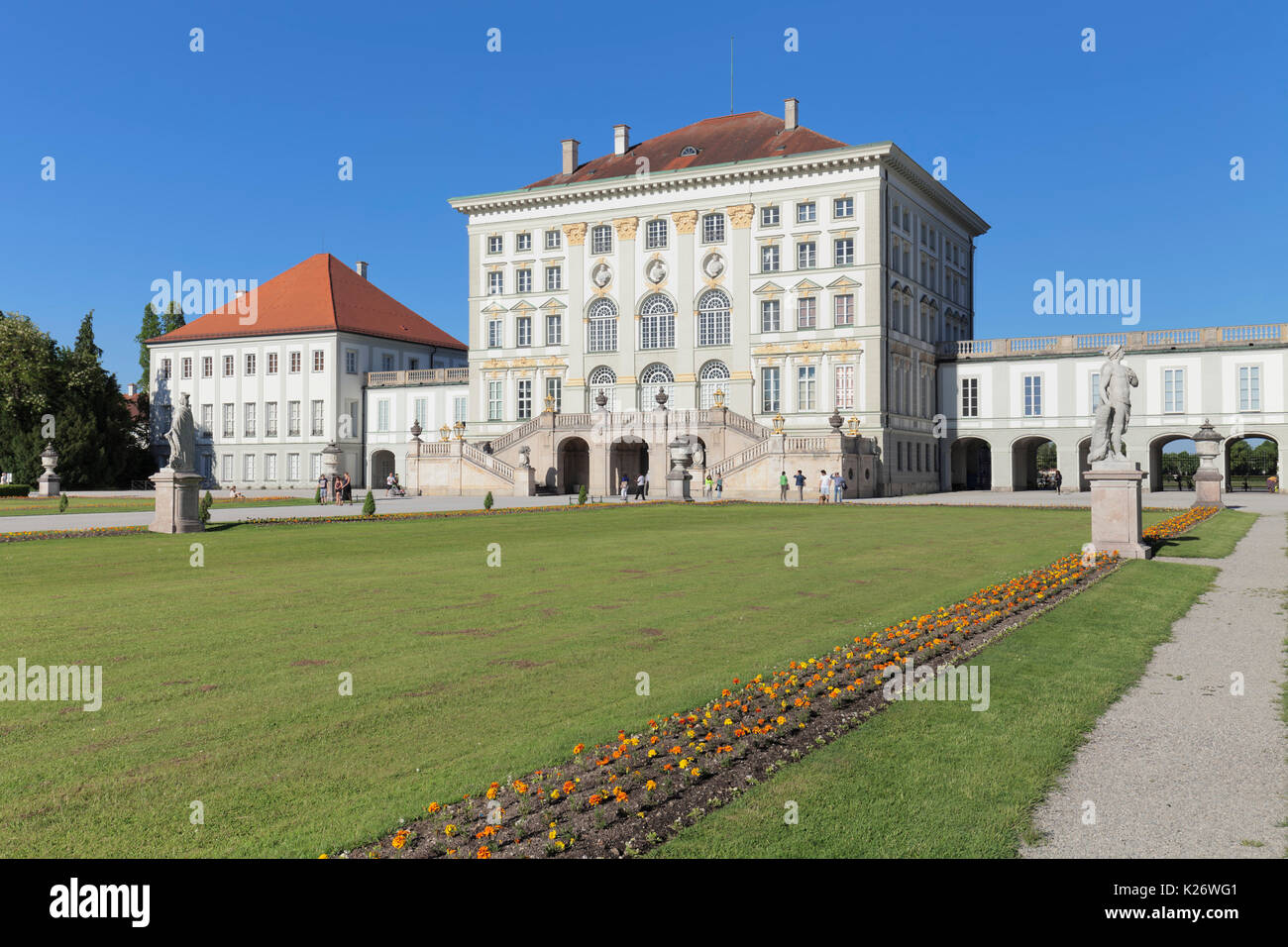 Nymphenburg Palace, Munich, Upper Bavaria, Germany Stock Photo