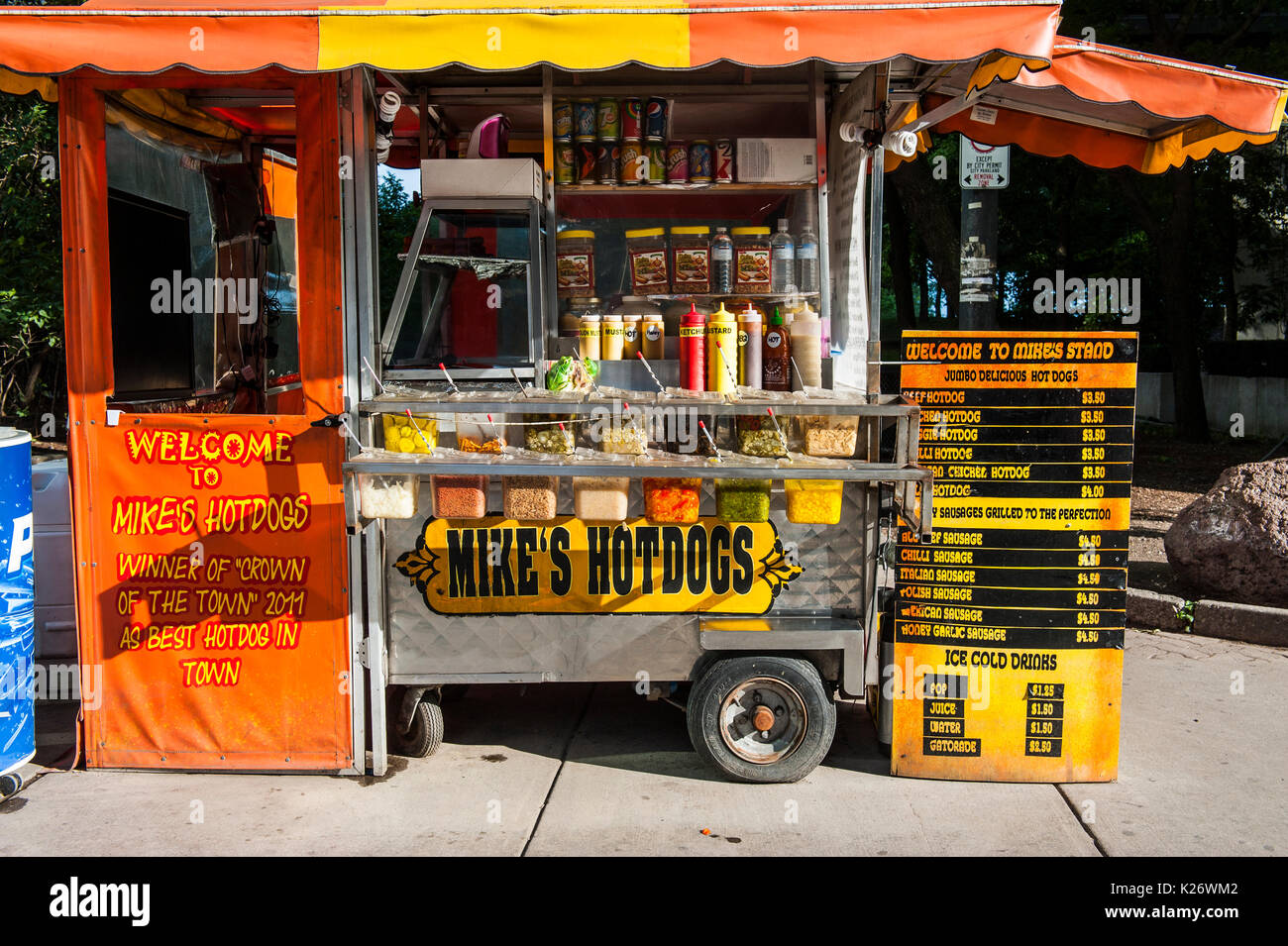 Mobile food stall, Toronto, Ontario, Canada Stock Photo