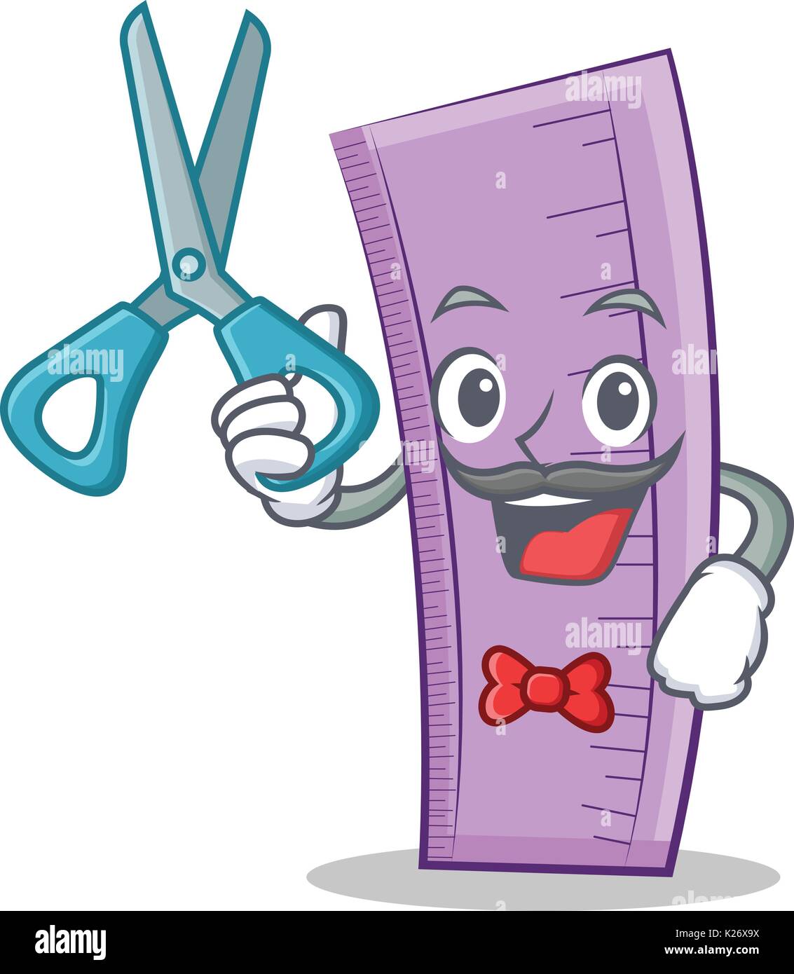 Barber ruler character cartoon design Stock Vector Image & Art - Alamy