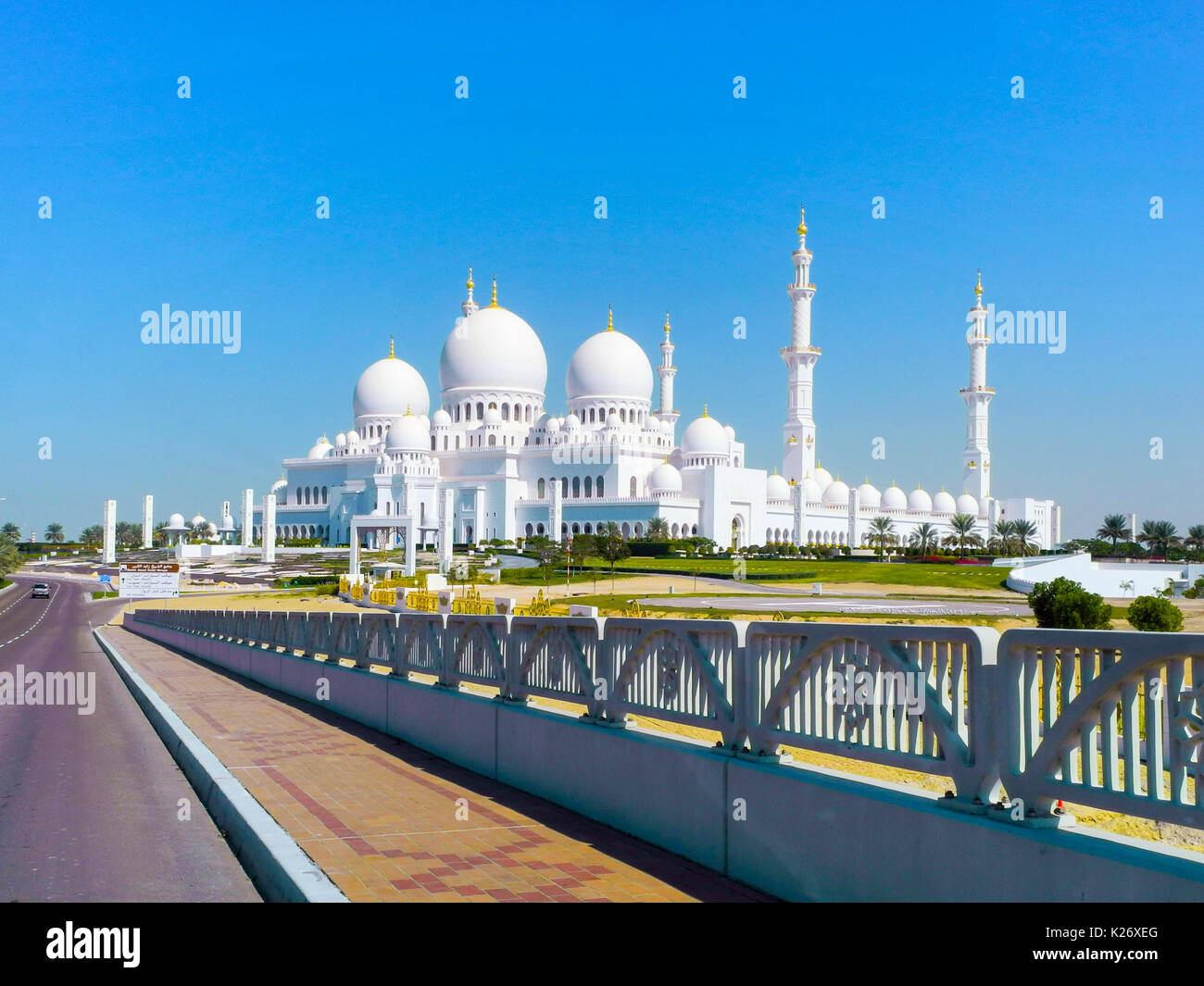 Grand Mosque - Abu Dhabi Stock Photo